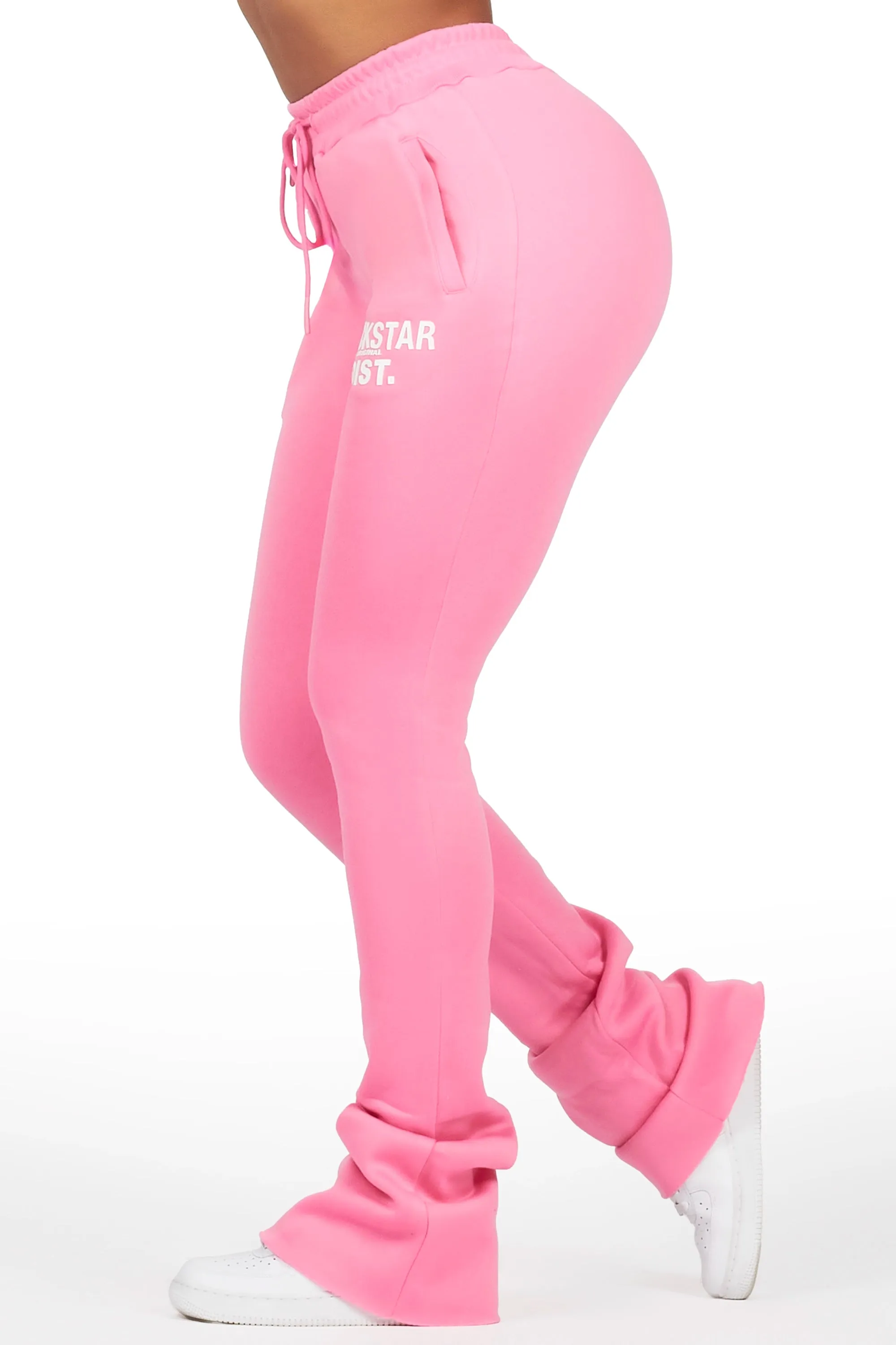 Juliana Bubblegum Pink Super Stacked Track Pant sold by Rockstar Original product image thumbnail 3