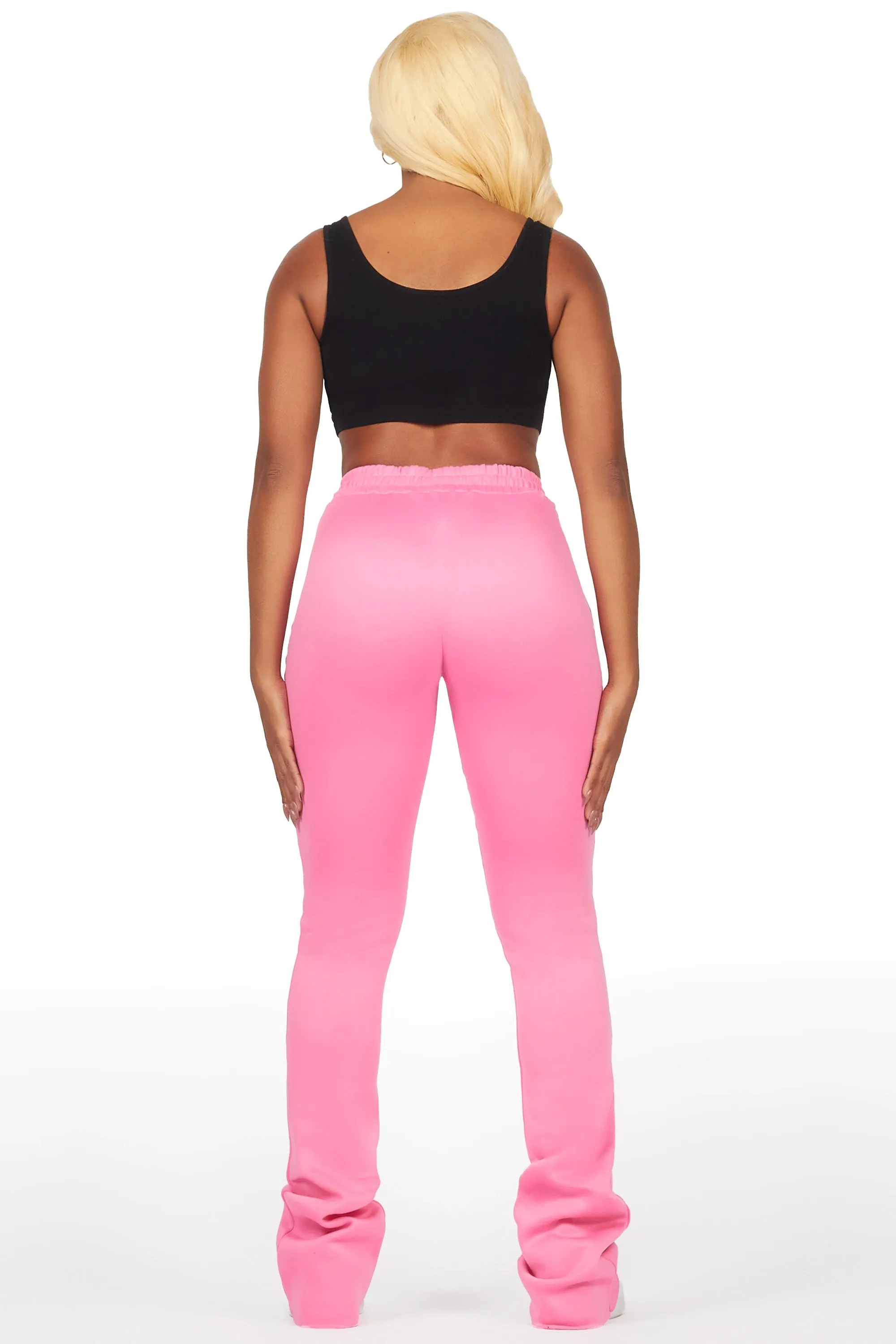 Juliana Bubblegum Pink Super Stacked Track Pant sold by Rockstar Original product image thumbnail 5