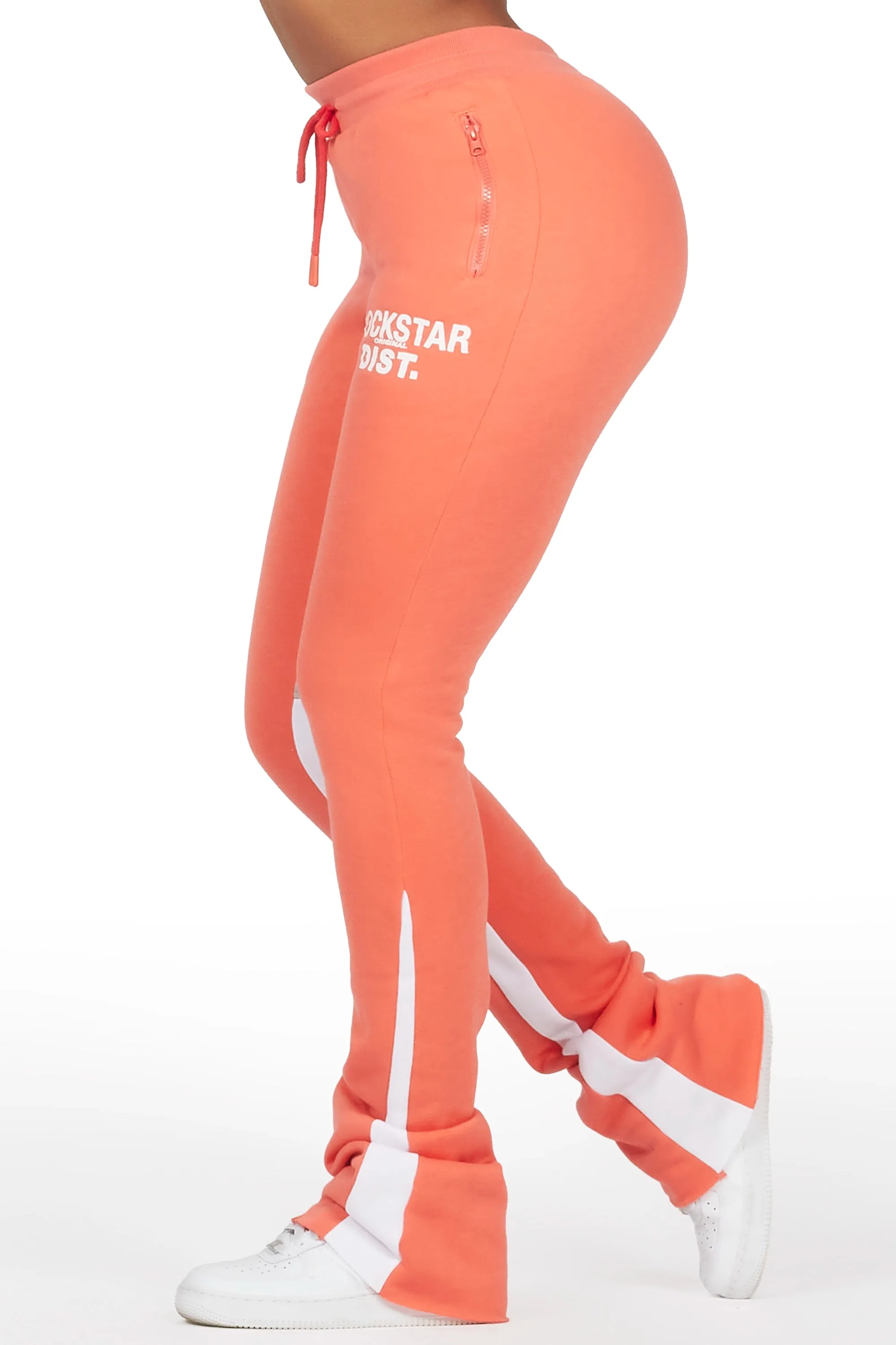 Sylita Coral Super Stacked Track Pant sold by Rockstar Original product image thumbnail 3