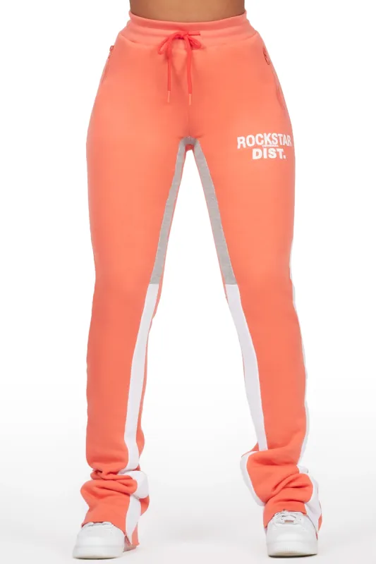 Sylita Coral Super Stacked Track Pant sold by Rockstar Original