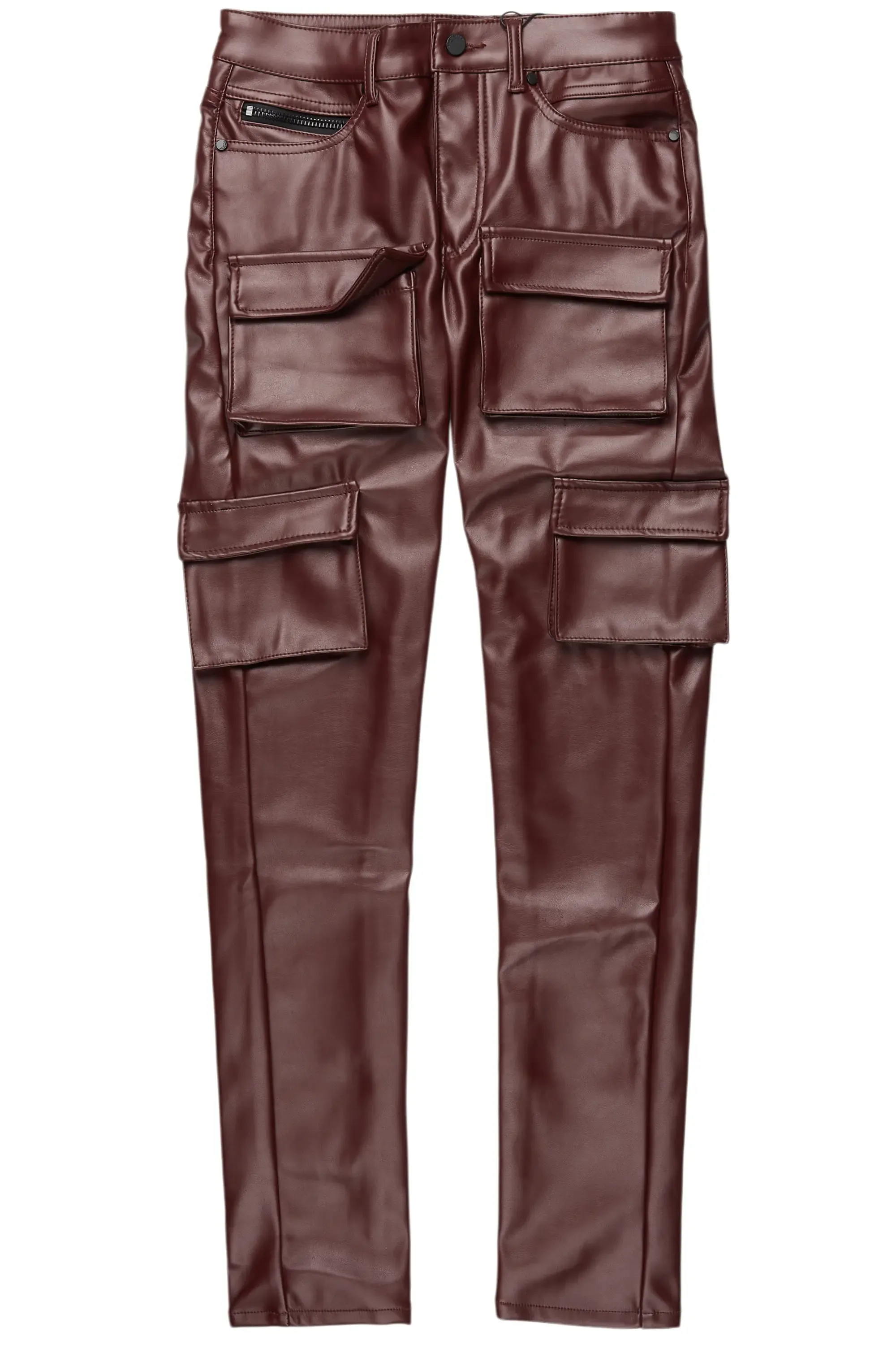 Kap Burgundy Skinny Faux Leather Fit Jean sold by Rockstar Original