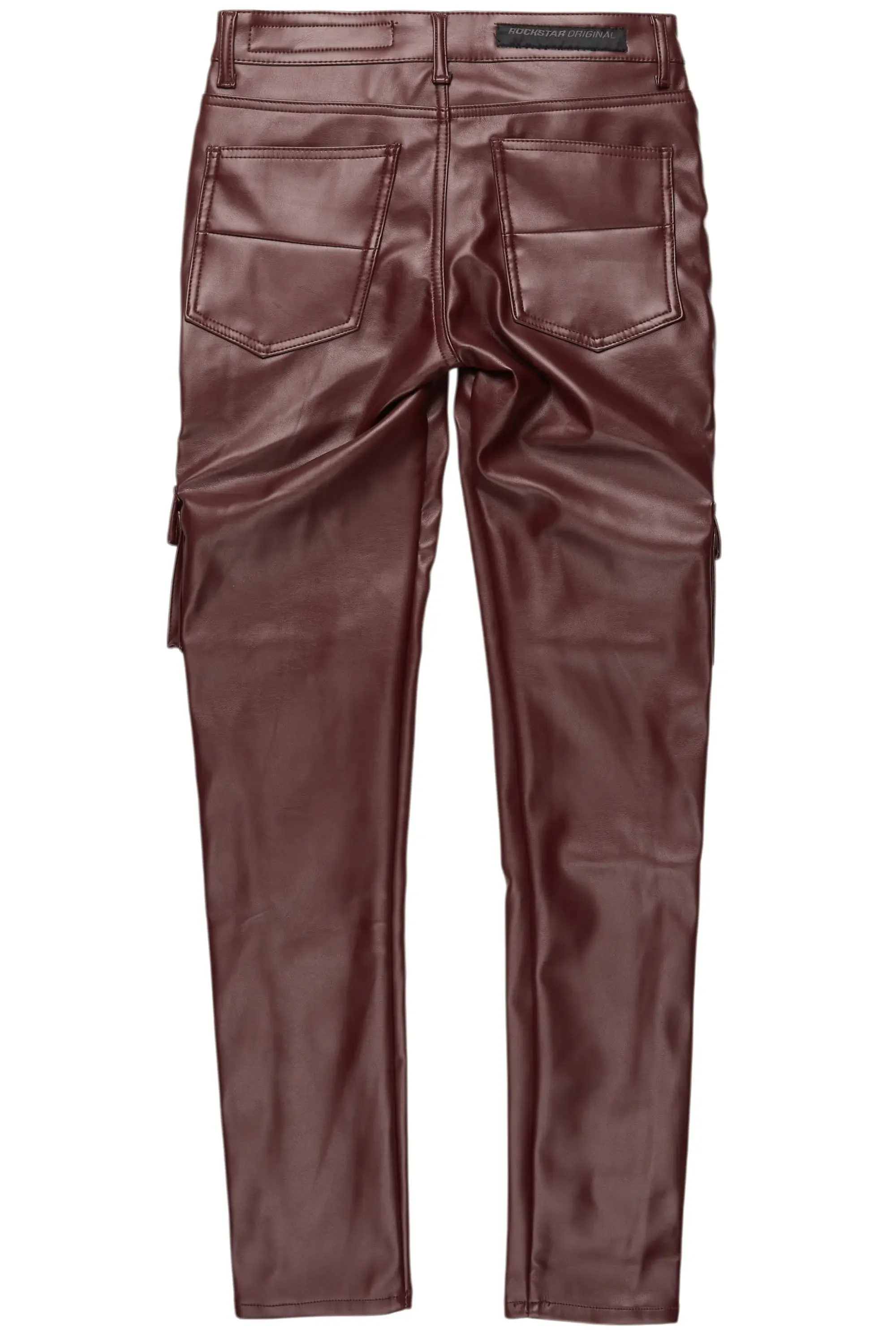 Kap Burgundy Skinny Faux Leather Fit Jean sold by Rockstar Original product image thumbnail 3