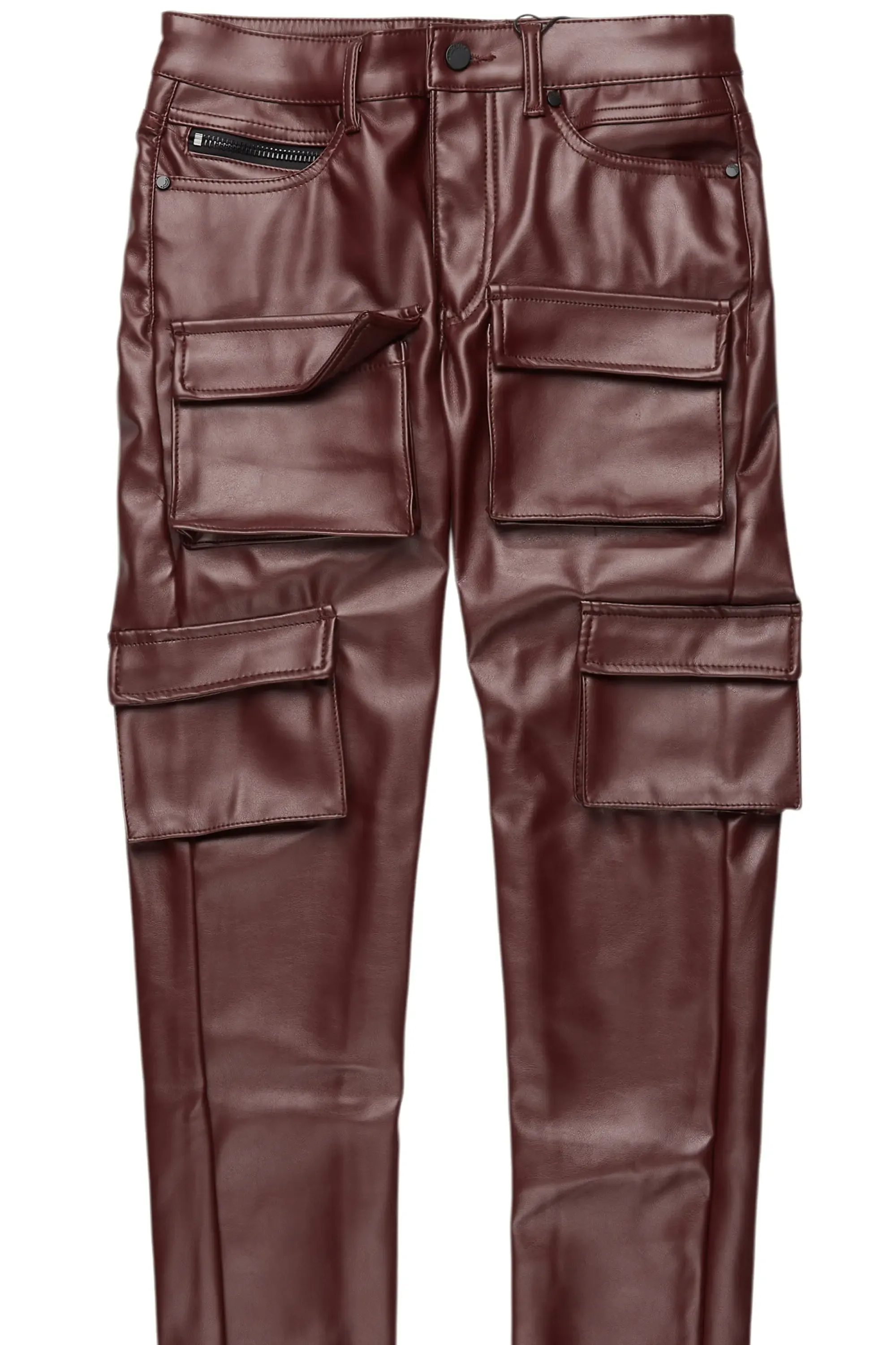 Kap Burgundy Skinny Faux Leather Fit Jean sold by Rockstar Original product image thumbnail 2