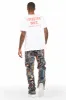 Ayami Blue Slim Tapestry Flare Jean sold by Rockstar Original