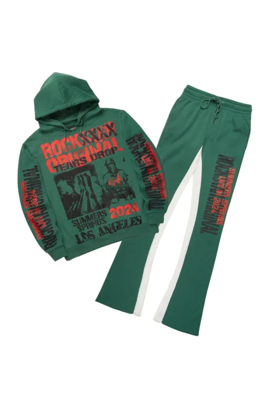 Omer Green Hoodie/Baggy Track Pant Set sold by Rockstar Original