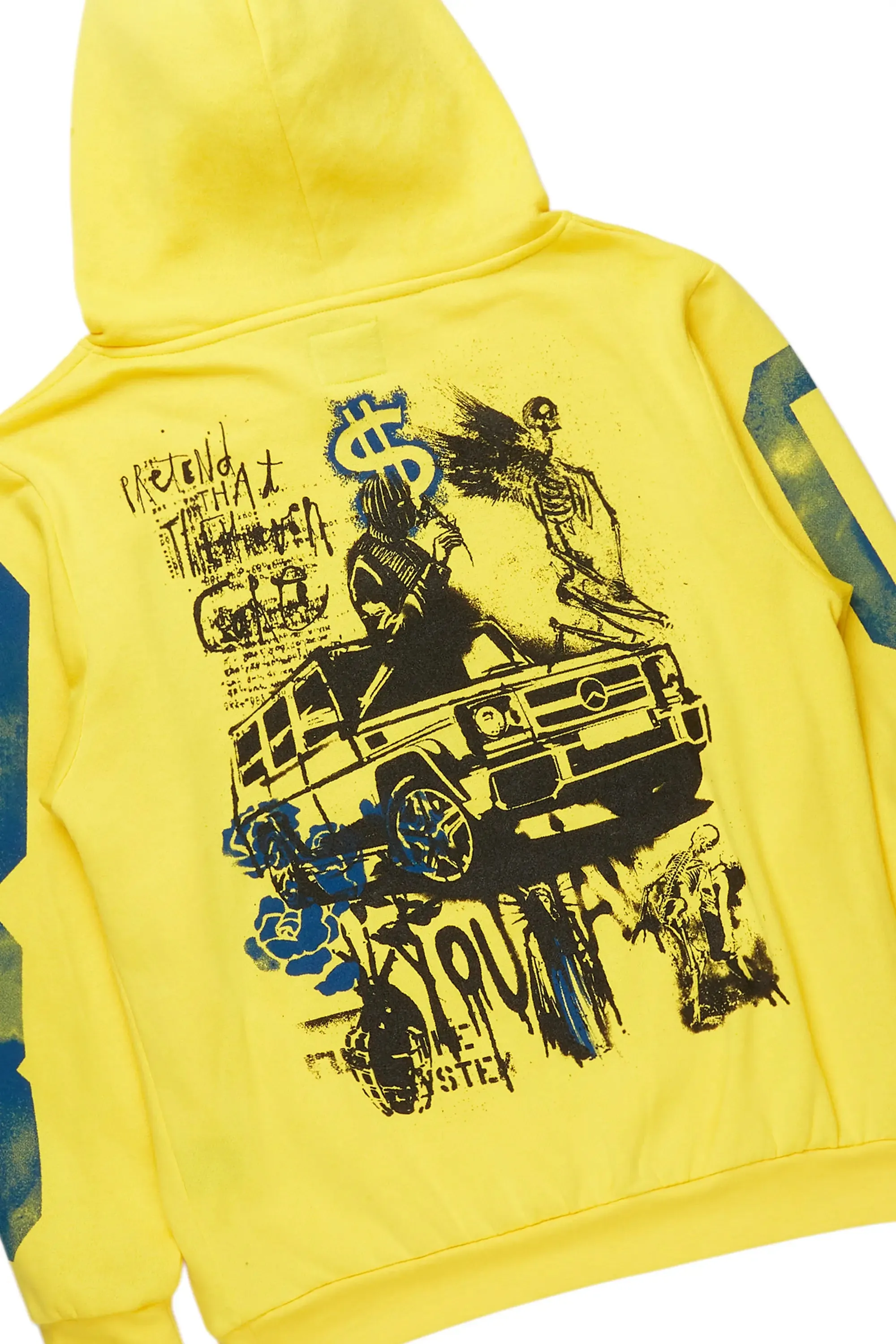 Grill Yellow Hoodie Baggy Track Pant Set sold by Rockstar Original product image thumbnail 3