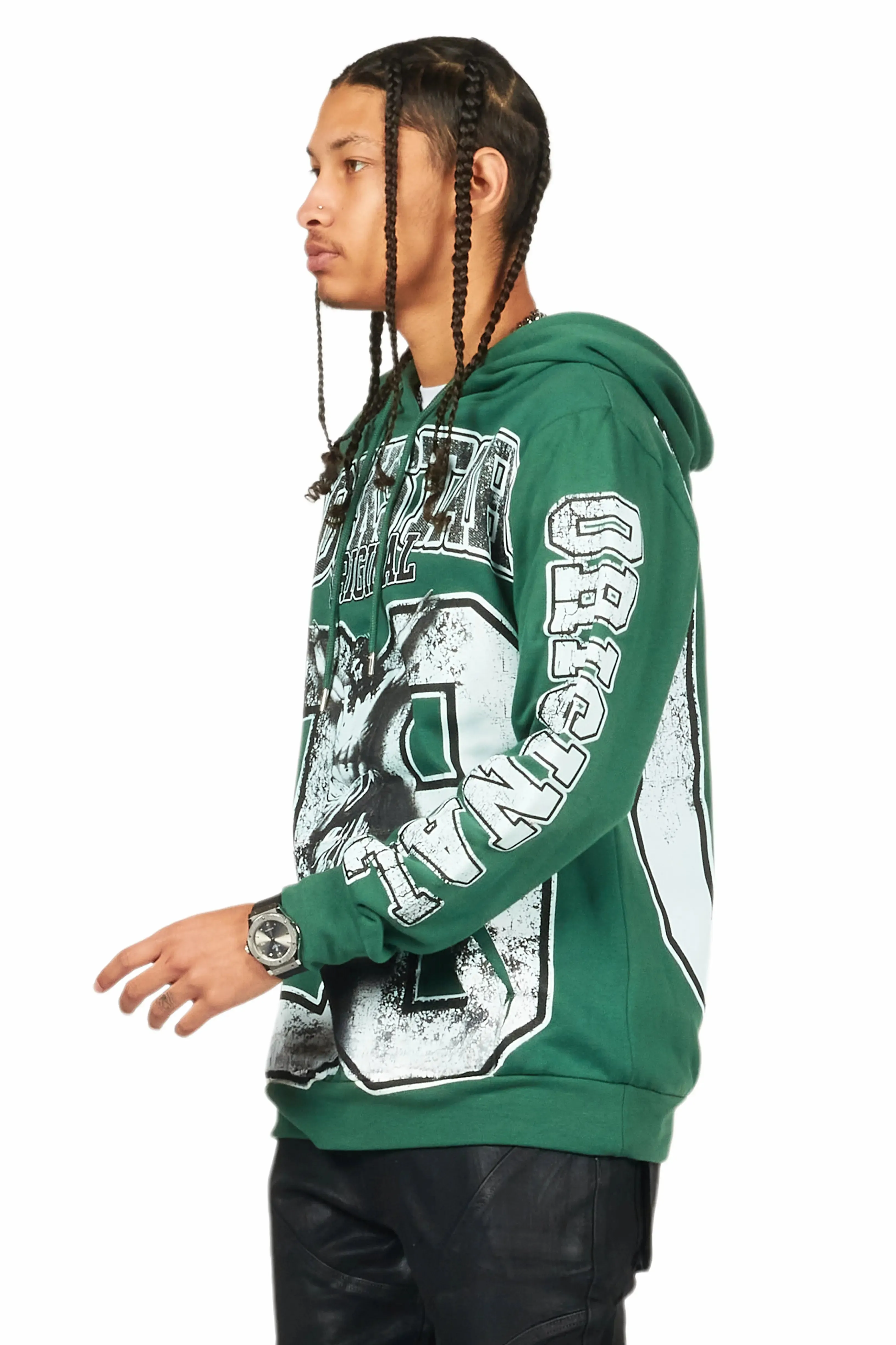 Fields Green Graphic Hoodie sold by Rockstar Original product image thumbnail 5