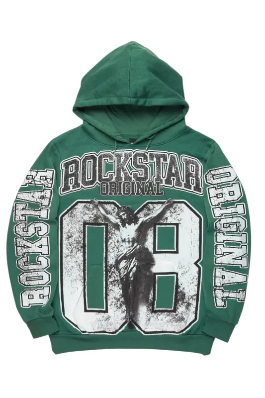 Rockstar Original Hoodie Mens XL Blue Tie Dye Long Sleeve