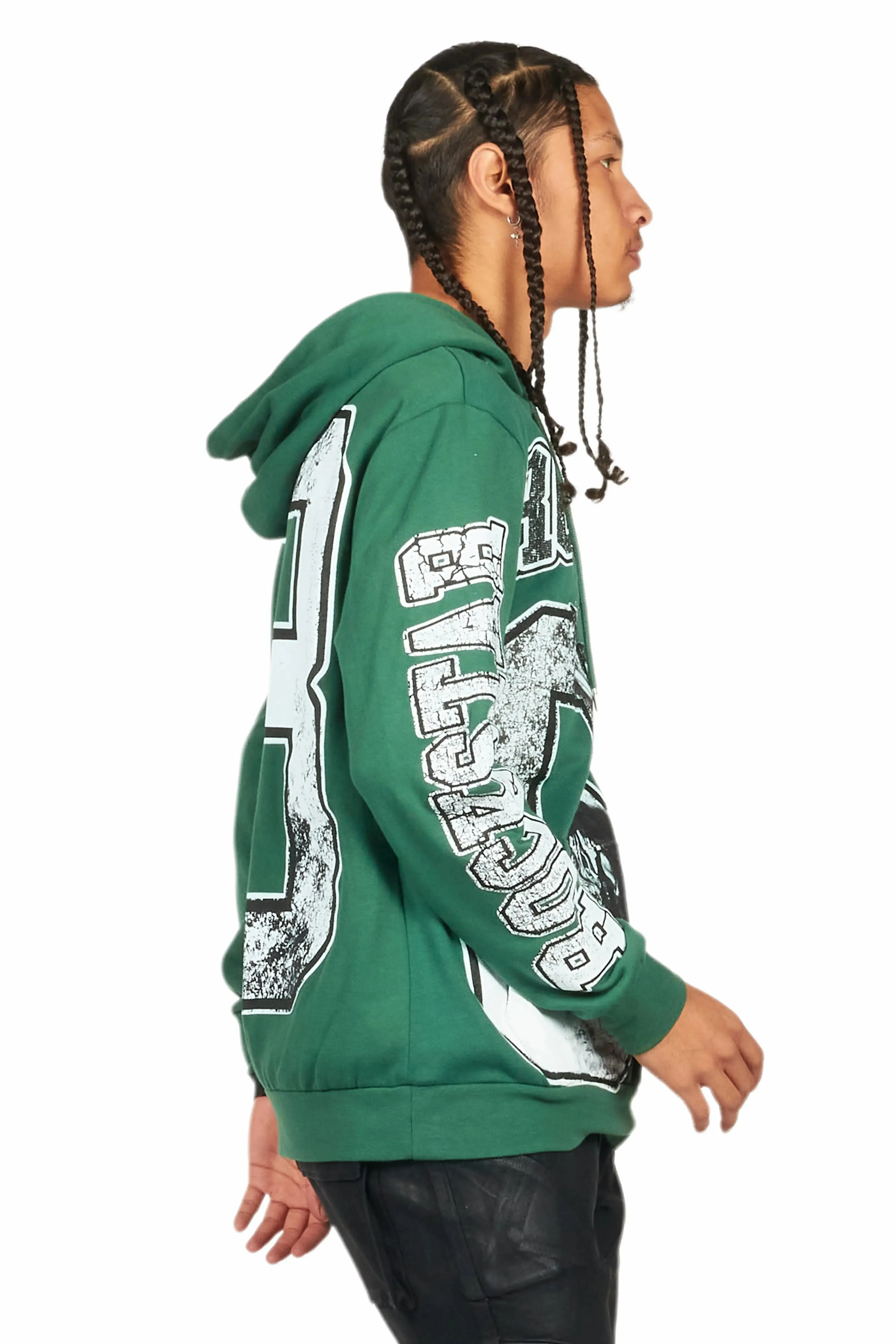 Fields Green Graphic Hoodie sold by Rockstar Original product image thumbnail 3