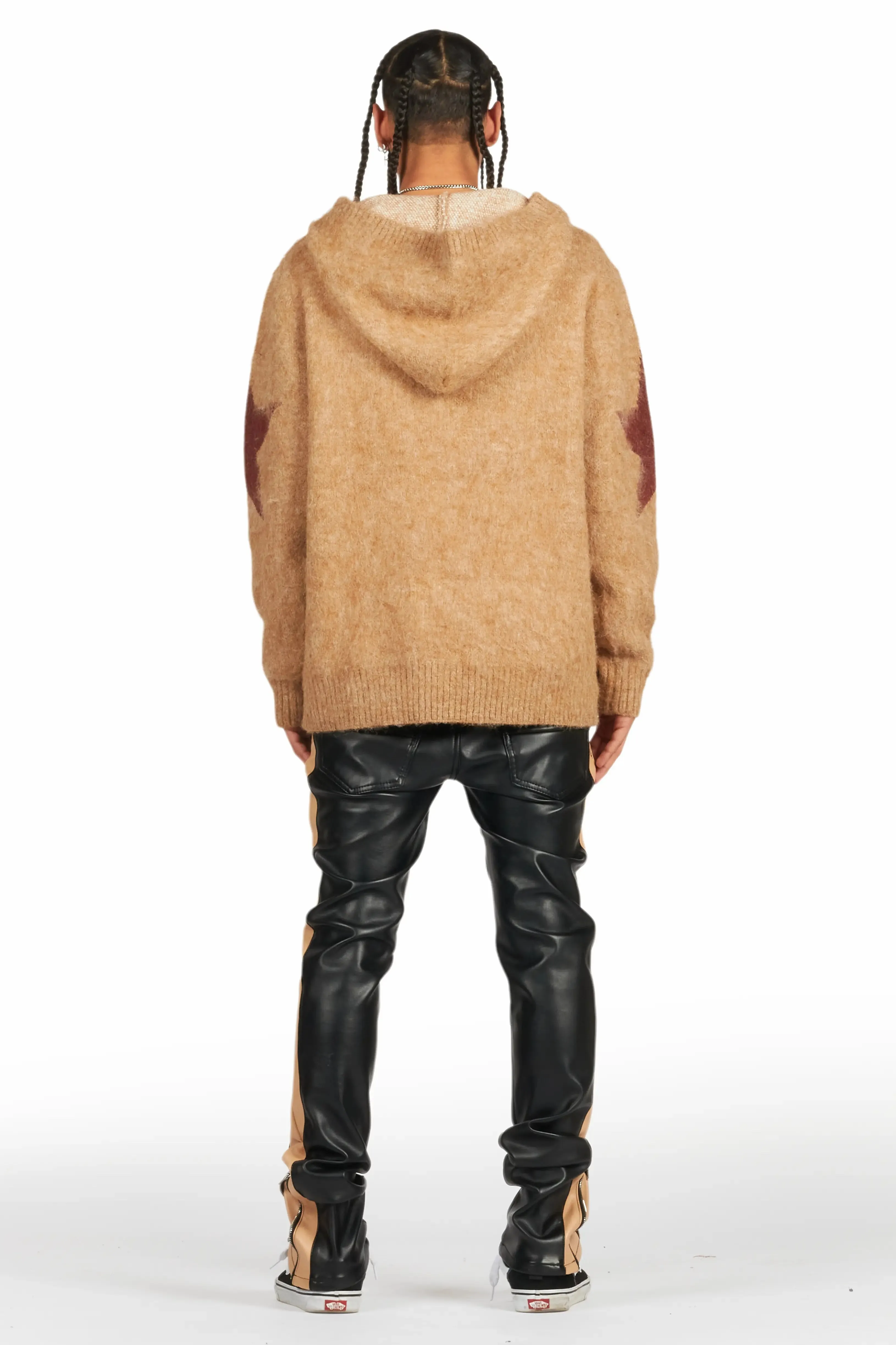 Play Boy Black/Beige Skinny Faux Leather Fit Jean sold by Rockstar Original product image thumbnail 5