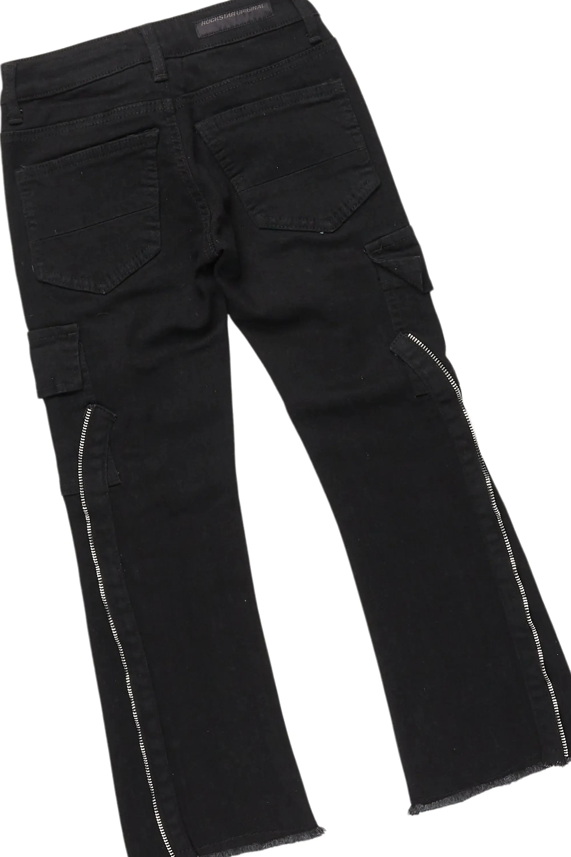 Boys Ponce Black T-Shirt/Stacked Flare Jean Set sold by Rockstar Original product image thumbnail 4