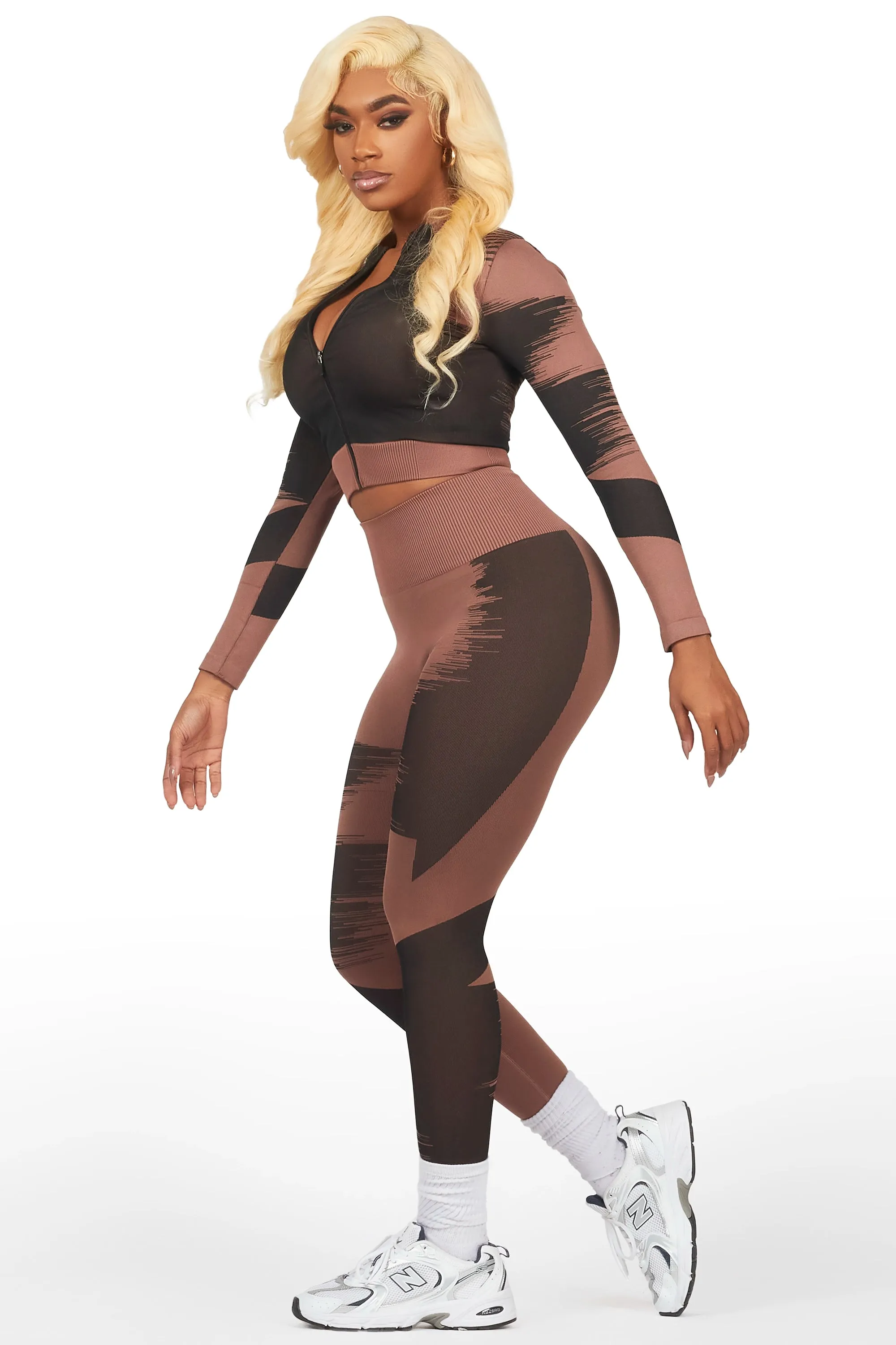Alishia Mocha Active Set sold by Rockstar Original product image thumbnail 4