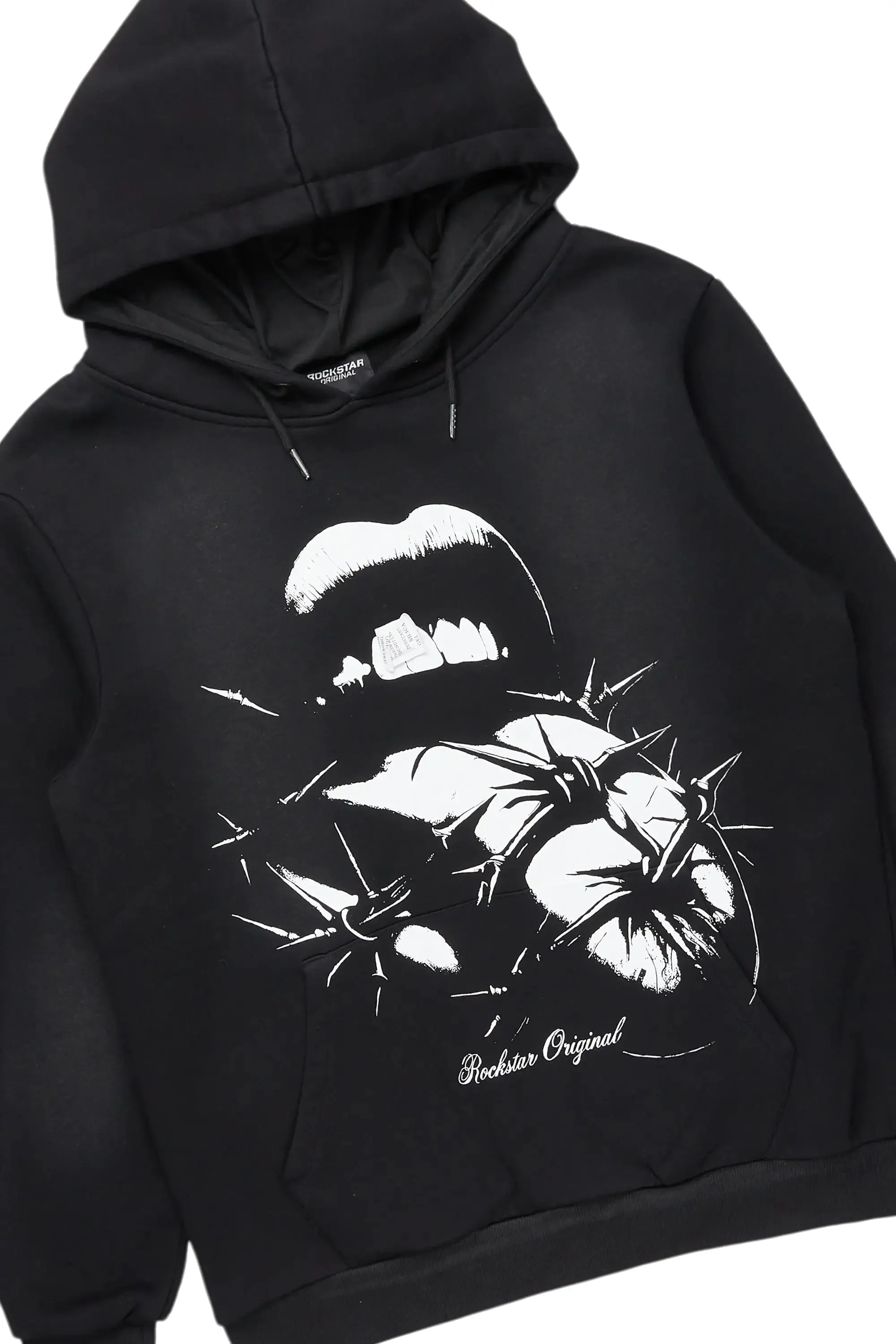 Schmear Black Hoodie & Fateh Stacked Jean Bundle sold by Rockstar Original product image thumbnail 2