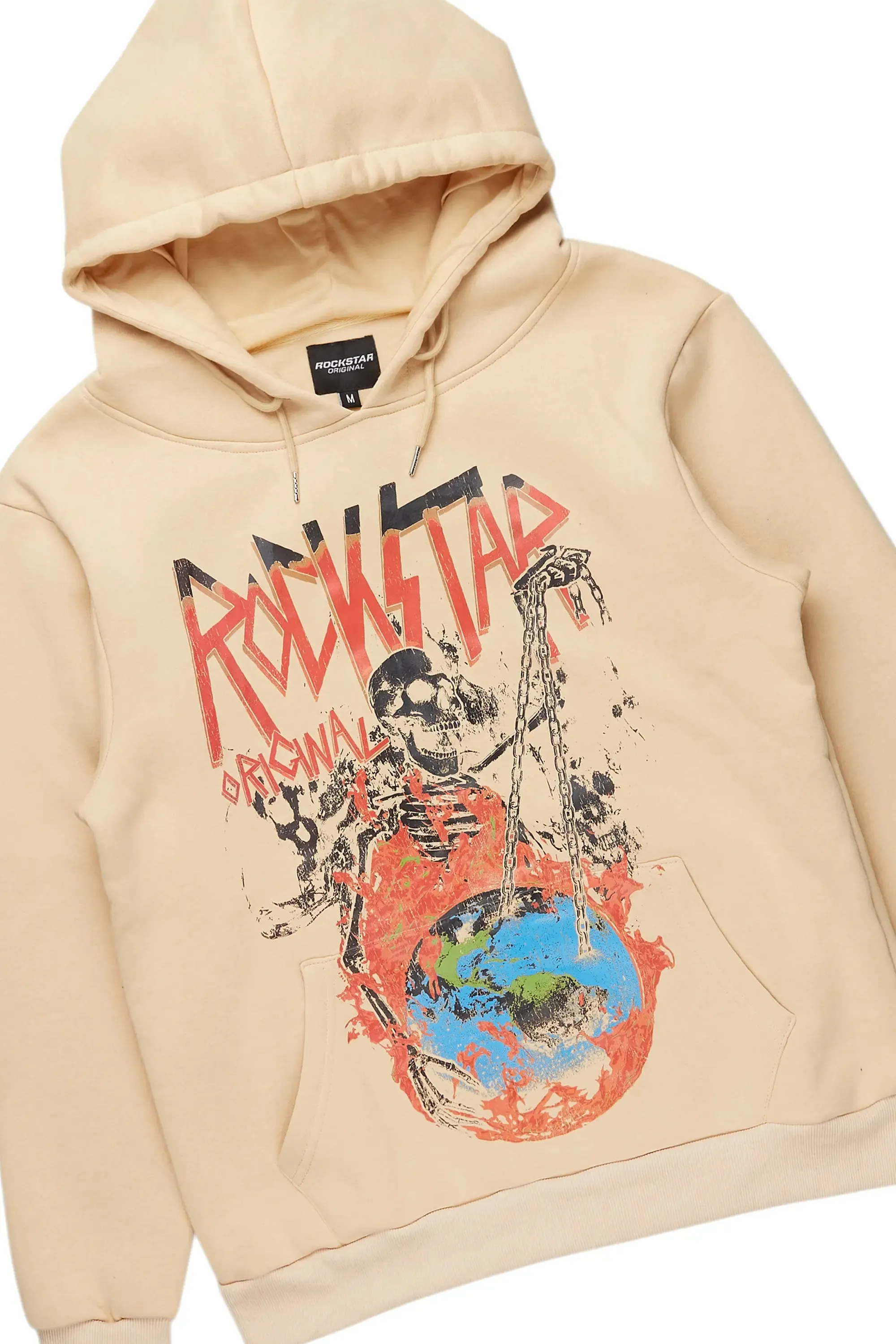 Barrett Beige Hoodie & Fateh Stacked Jean Bundle sold by Rockstar Original product image thumbnail 2