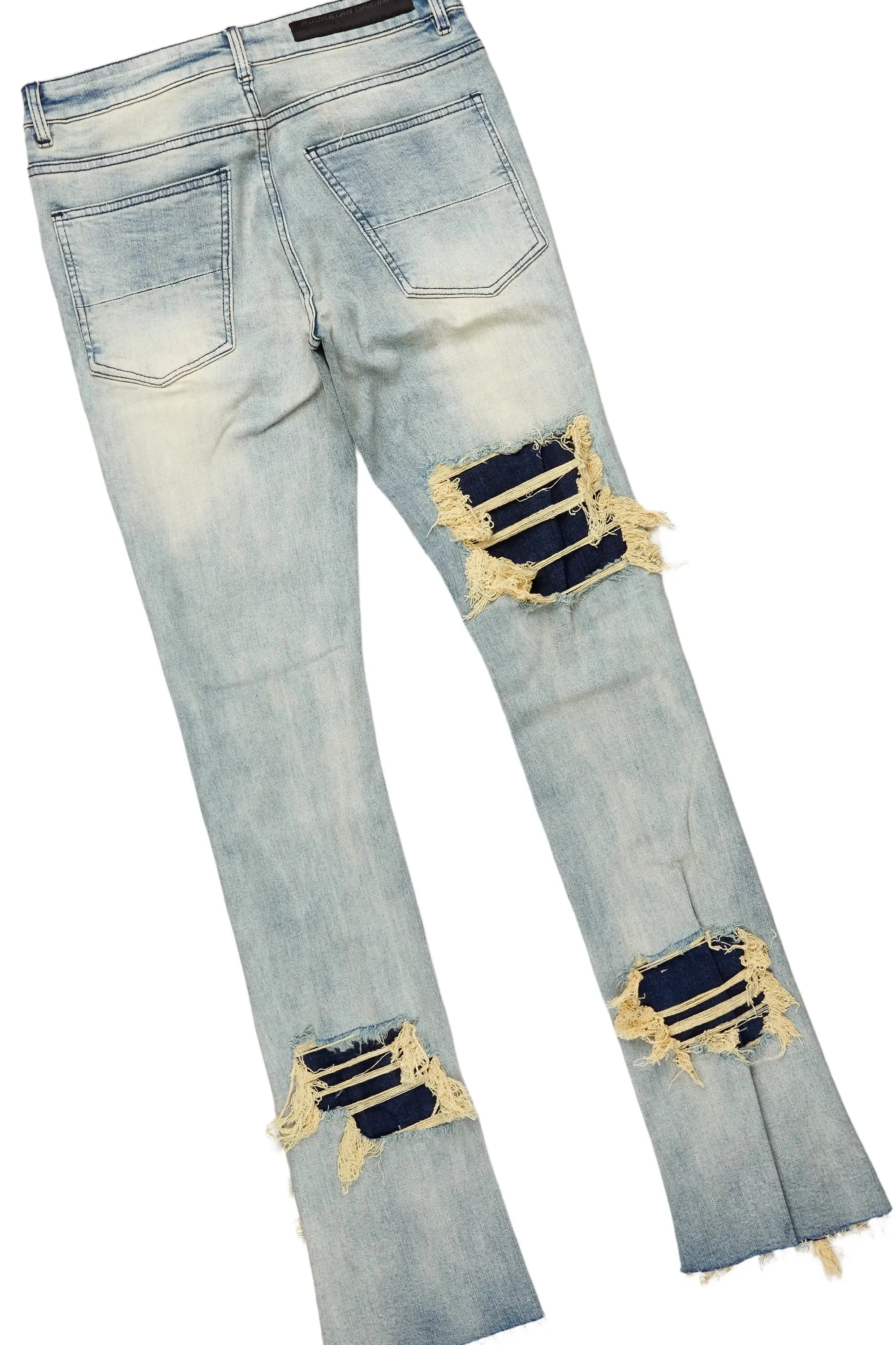 Barrett Beige Hoodie & Fateh Stacked Jean Bundle sold by Rockstar Original product image thumbnail 5