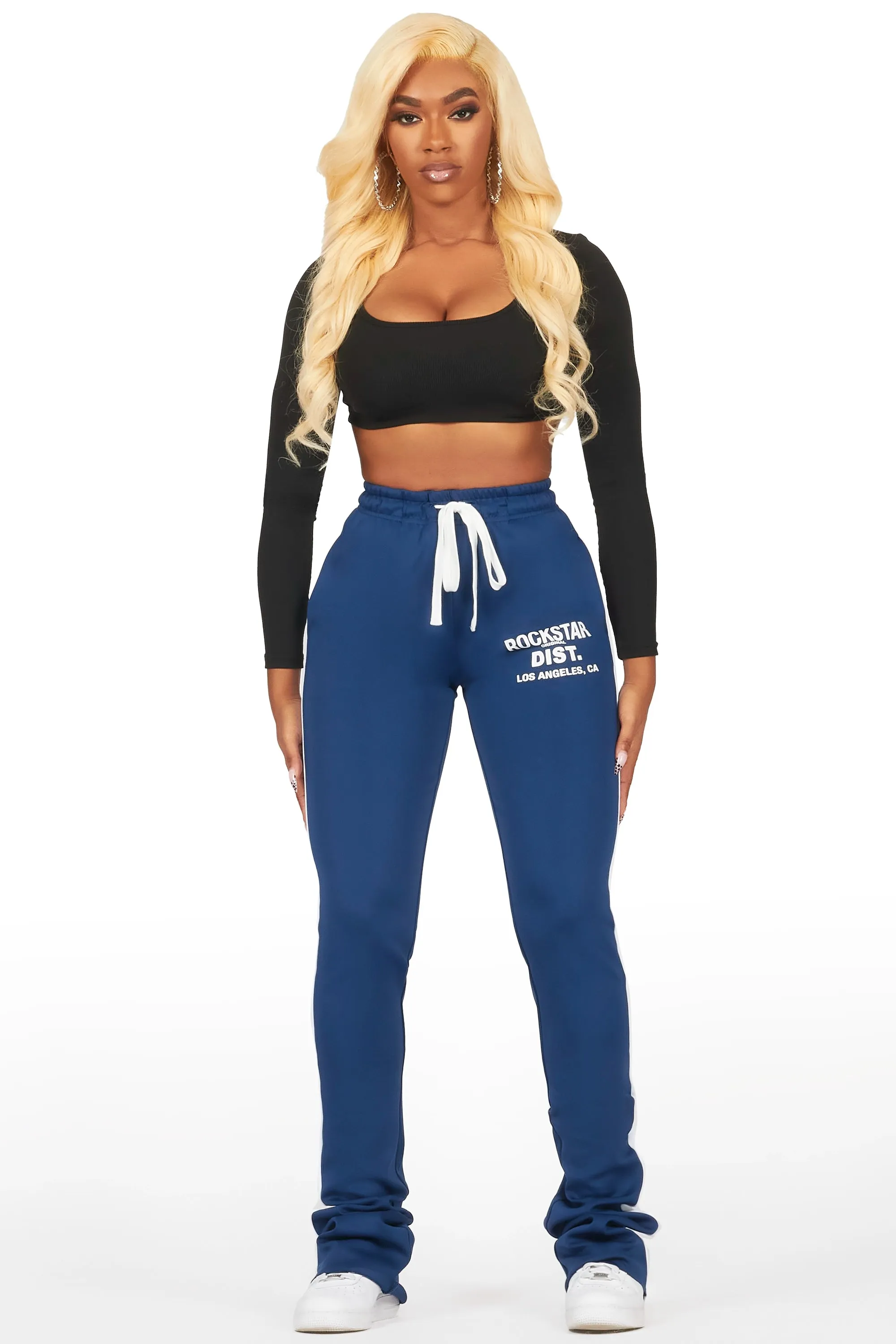 Savannah Navy Super Stacked Track Pant sold by Rockstar Original product image thumbnail 2