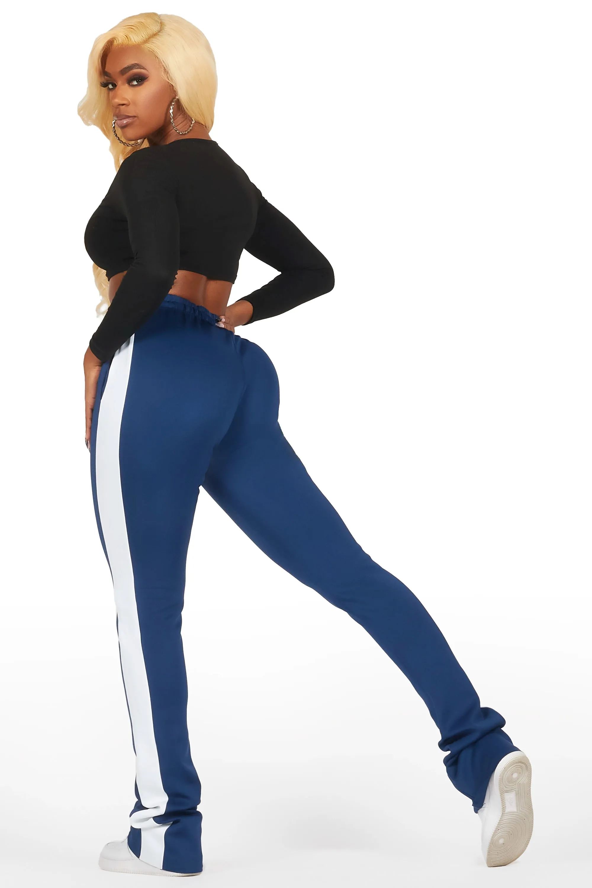 Savannah Navy Super Stacked Track Pant sold by Rockstar Original product image thumbnail 5