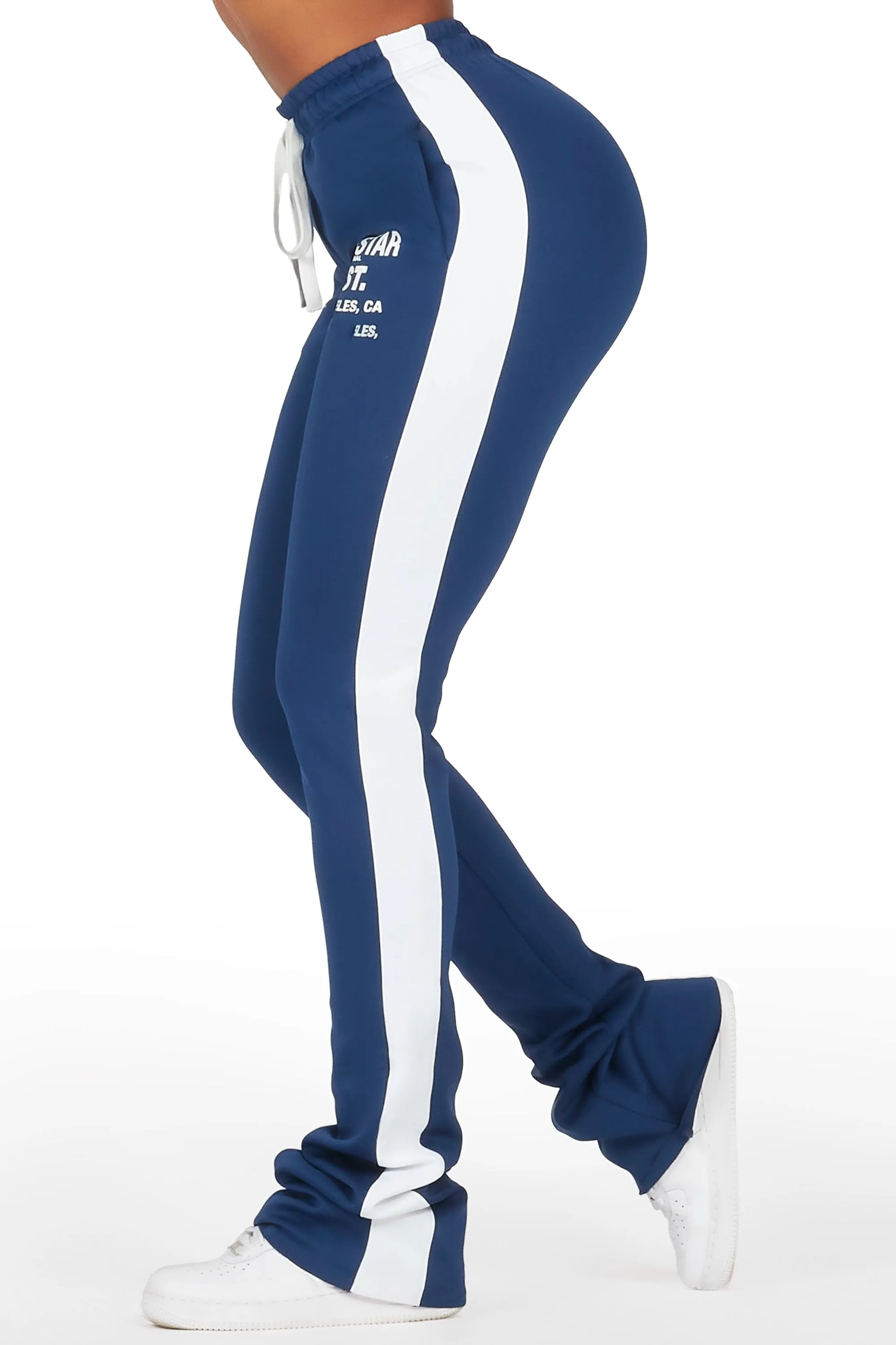 Savannah Navy Super Stacked Track Pant sold by Rockstar Original