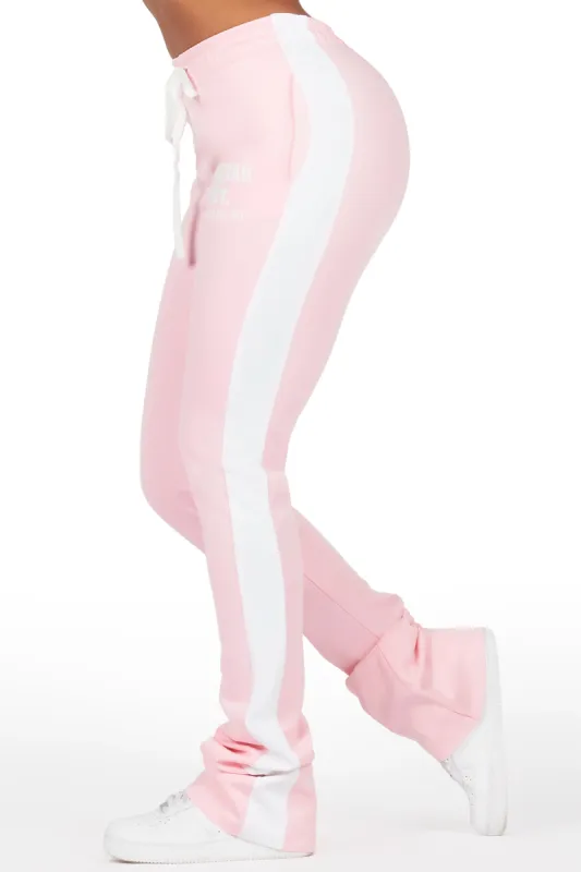 Savannah Pink Super Stacked Track Pant sold by Rockstar Original