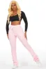 Savannah Pink Super Stacked Track Pant sold by Rockstar Original