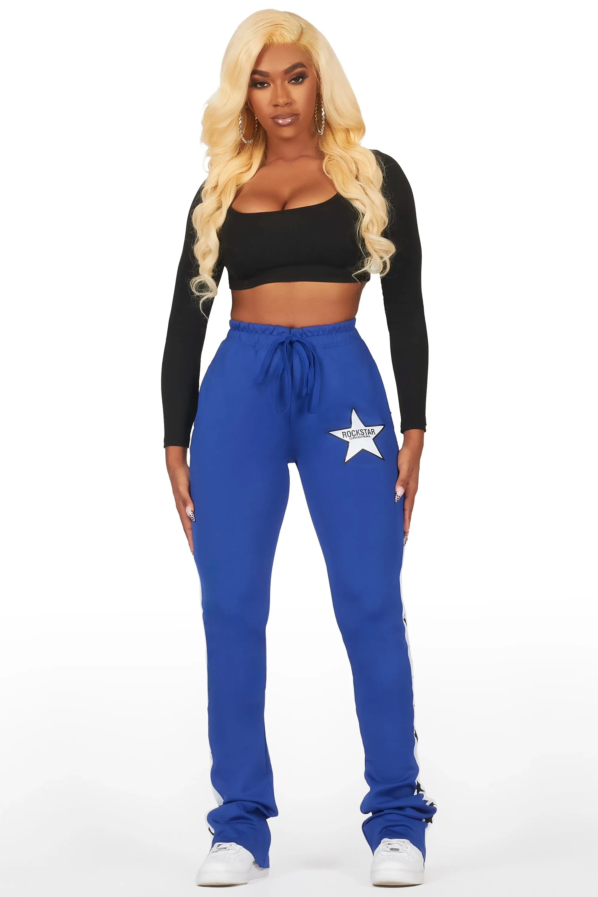 Kevona Blue Super Stacked Track Pant sold by Rockstar Original product image thumbnail 2