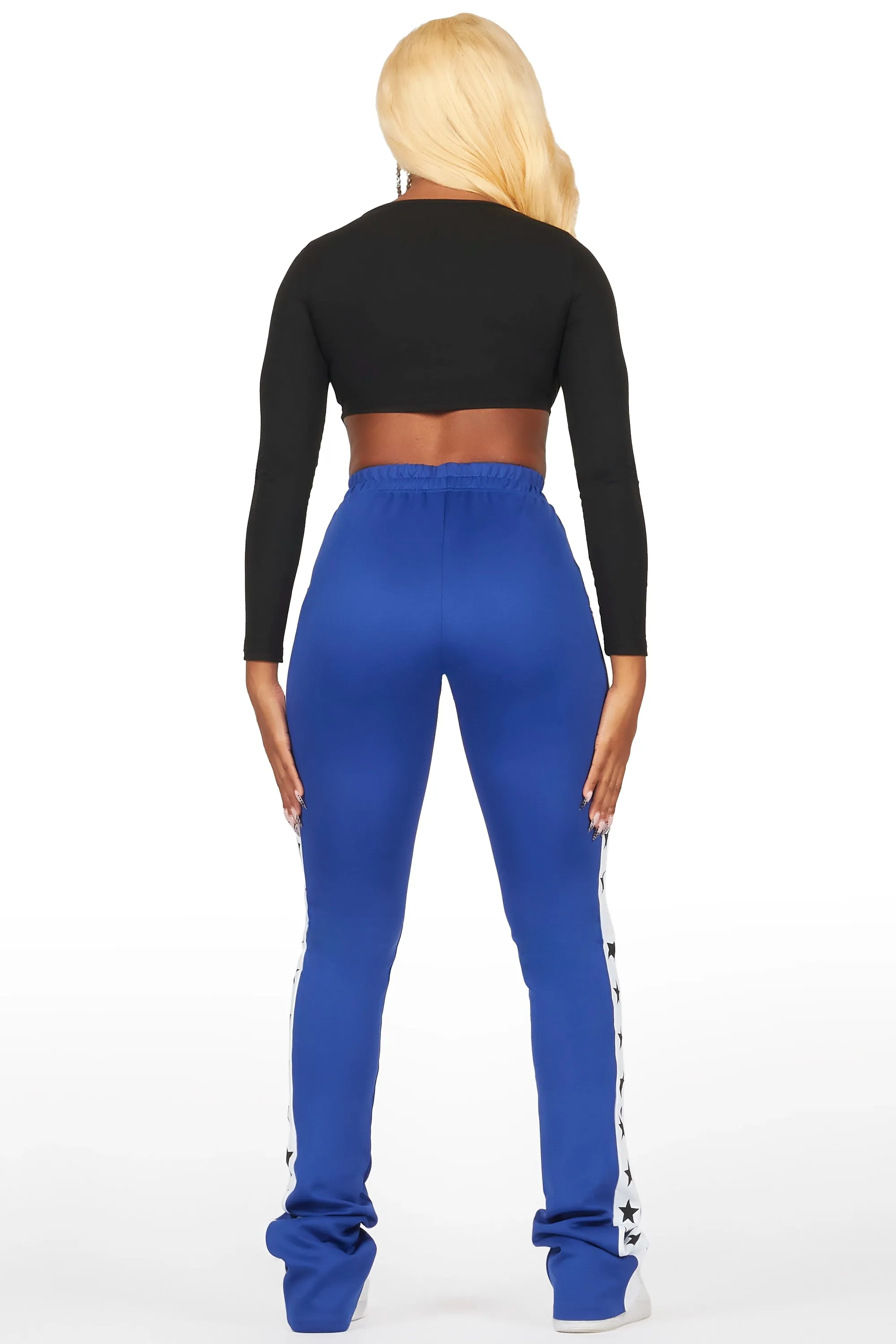 Kevona Blue Super Stacked Track Pant sold by Rockstar Original product image thumbnail 5