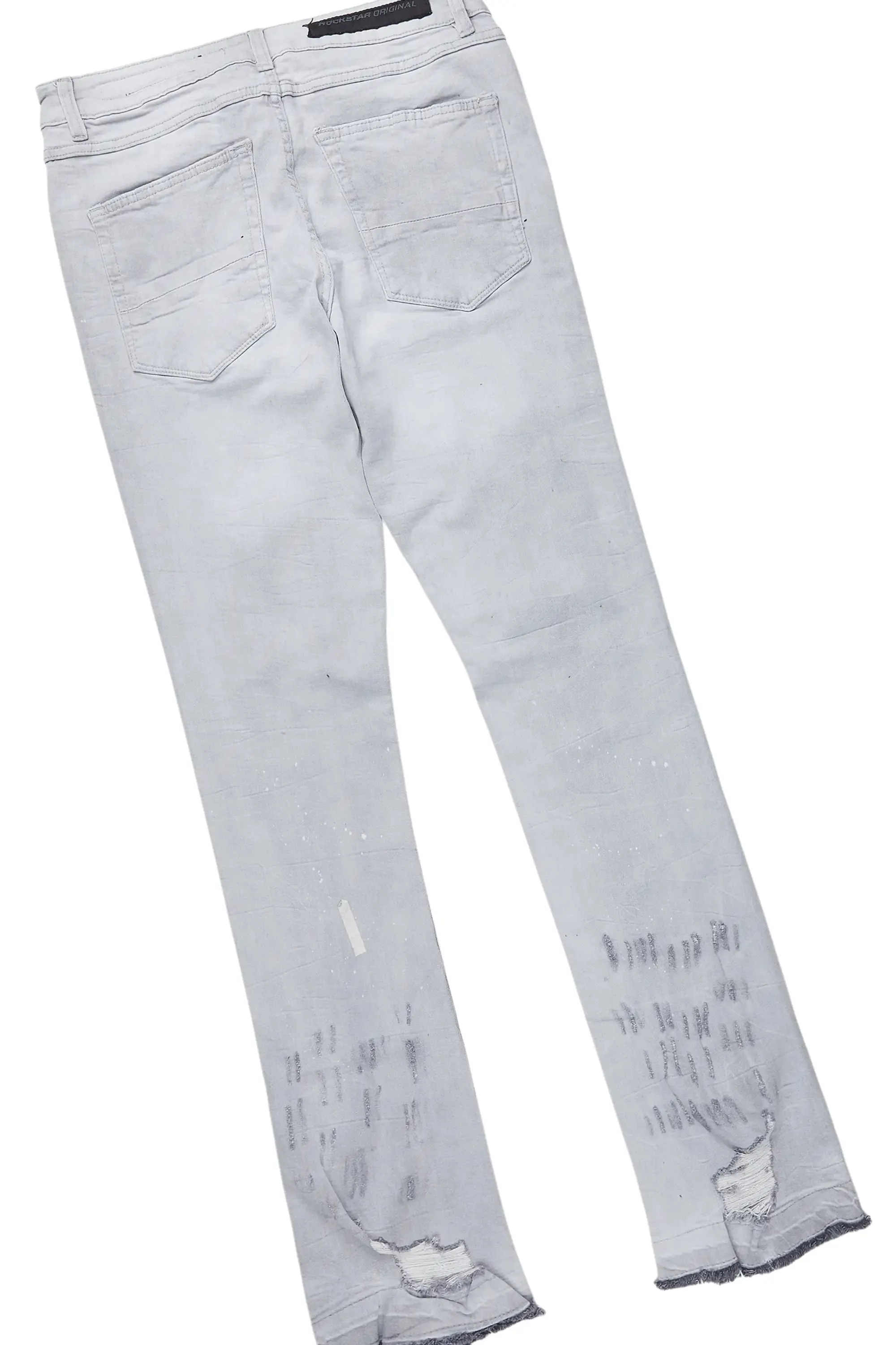 Yooz Grey Hoodie/Stacked Flare Jean Bundle sold by Rockstar Original product image thumbnail 5