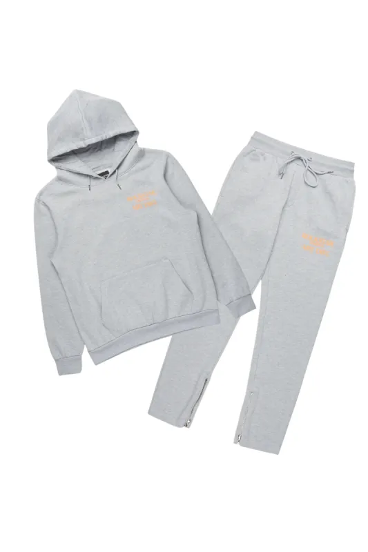 Briggs Grey/Orange Hoodie/Slim Fit Track Set sold by Rockstar Original