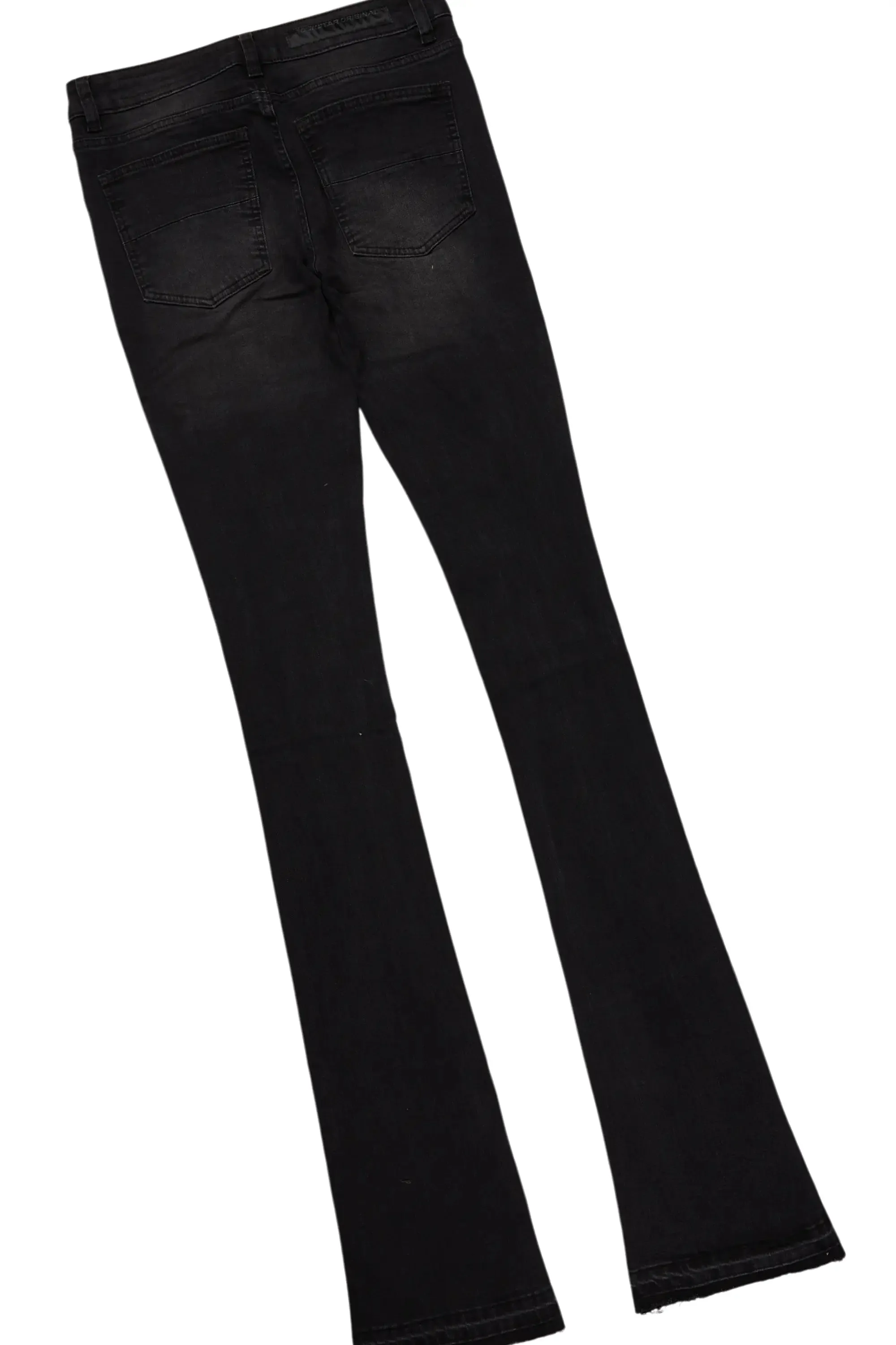 Smitty Black Hoodie & Stellan Stacked Flare Jean Bundle sold by Rockstar Original product image thumbnail 4