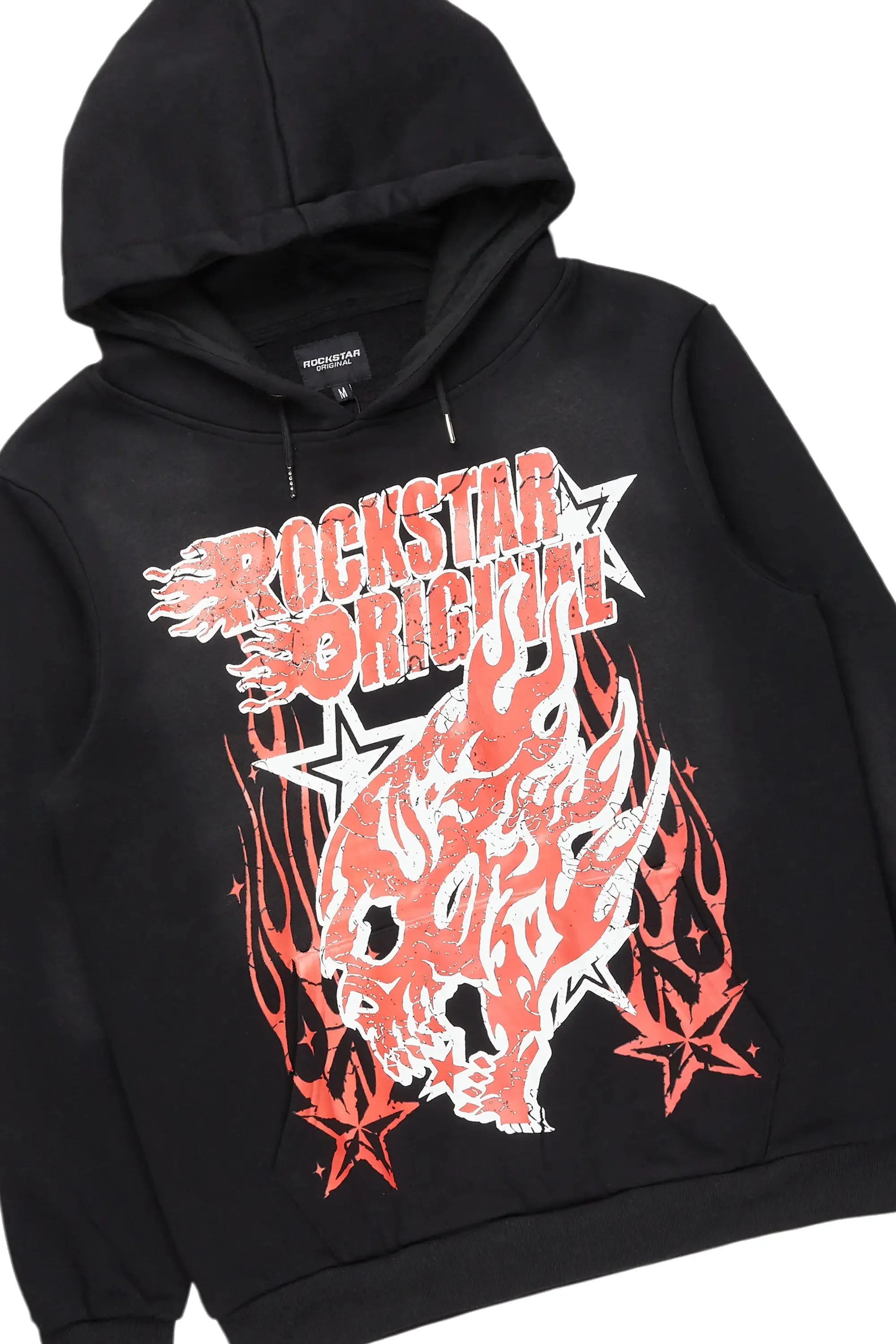 Smitty Black Hoodie & Stellan Stacked Flare Jean Bundle sold by Rockstar Original product image thumbnail 2