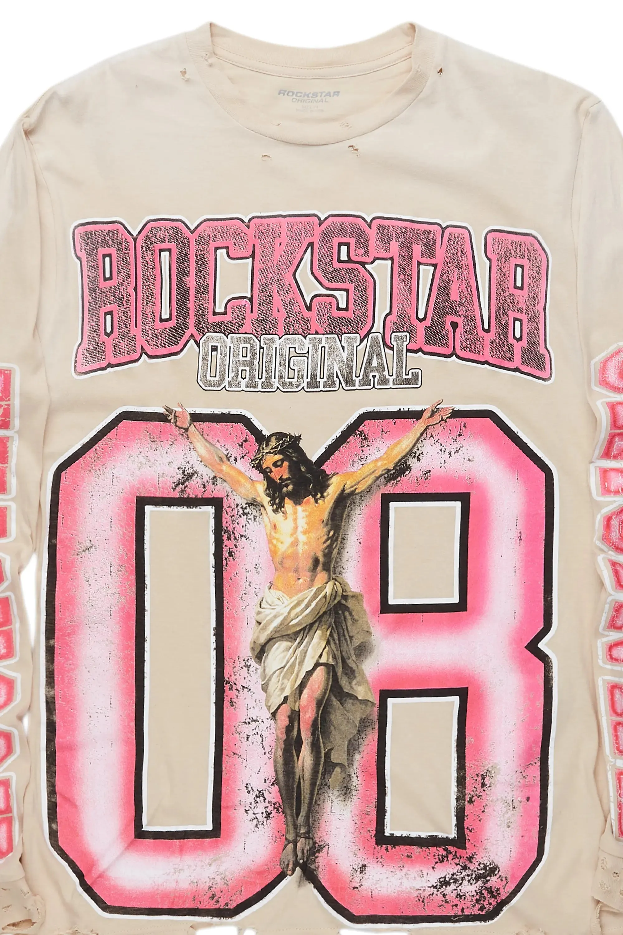 Tariqa Beige Long Sleeve T-Shirt sold by Rockstar Original product image thumbnail 2