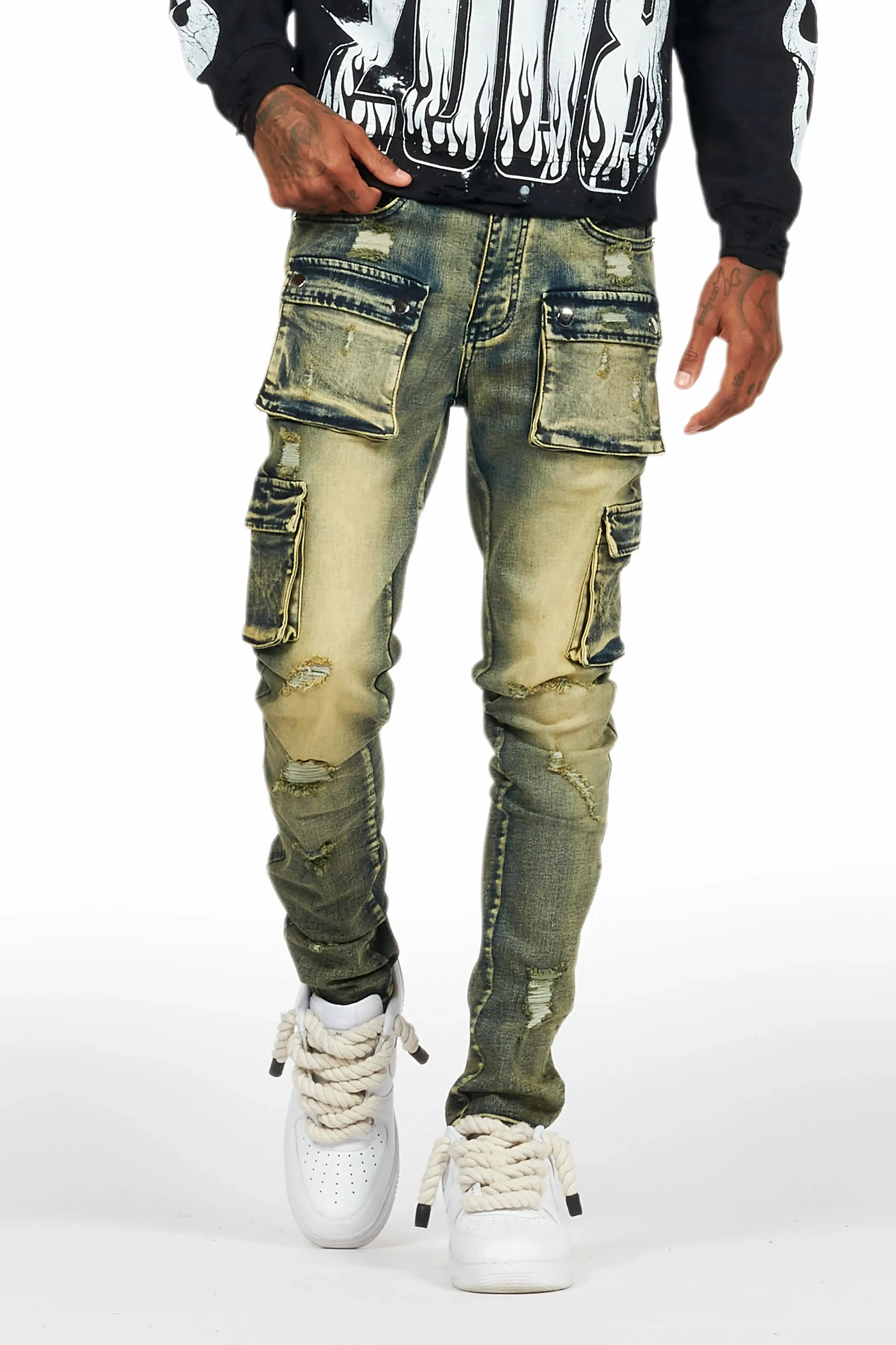 Kap Tint Wash Cargo Jean sold by Rockstar Original