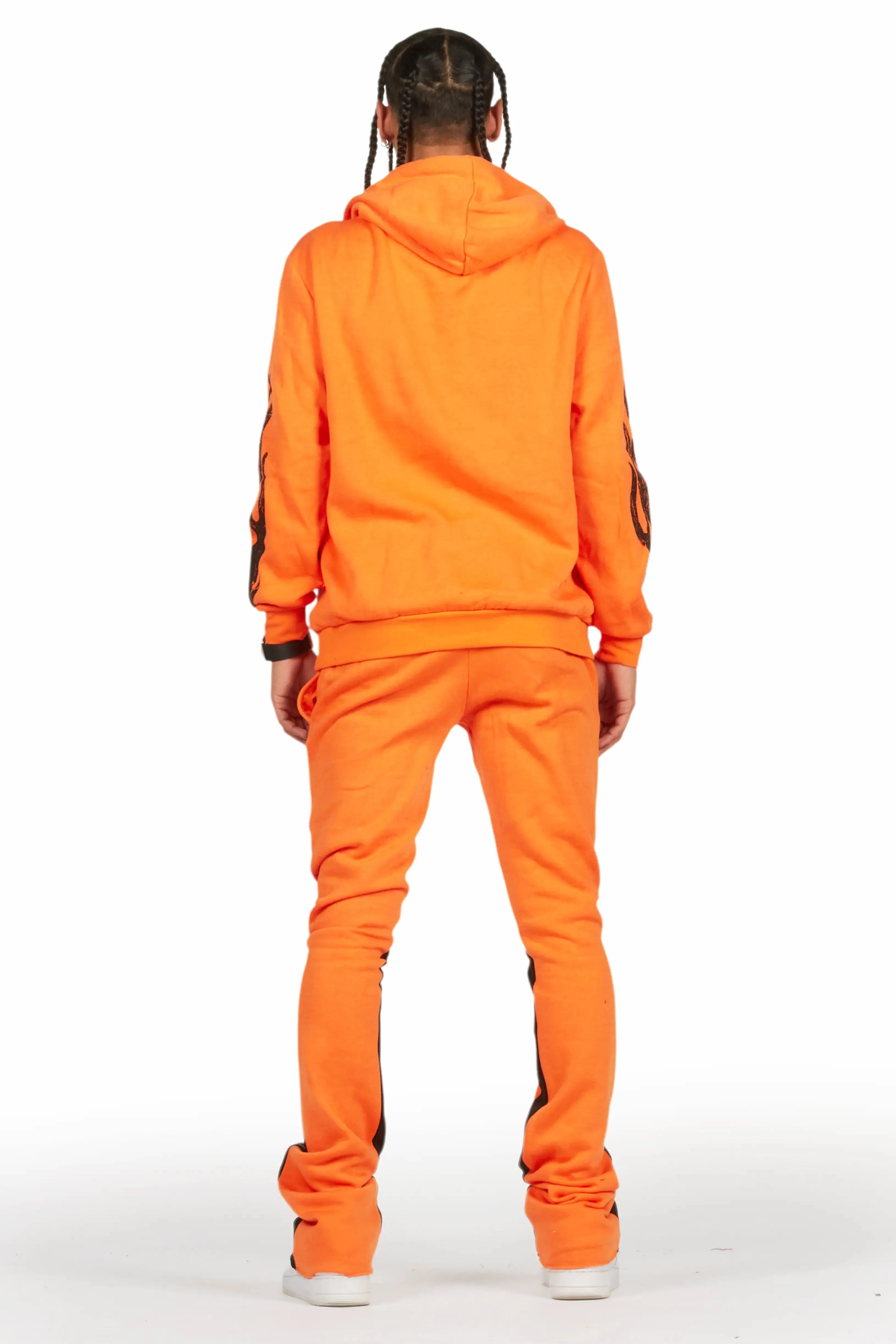 Amos Orange Hoodie/Stacked Flare Track Set sold by Rockstar Original product image thumbnail 4