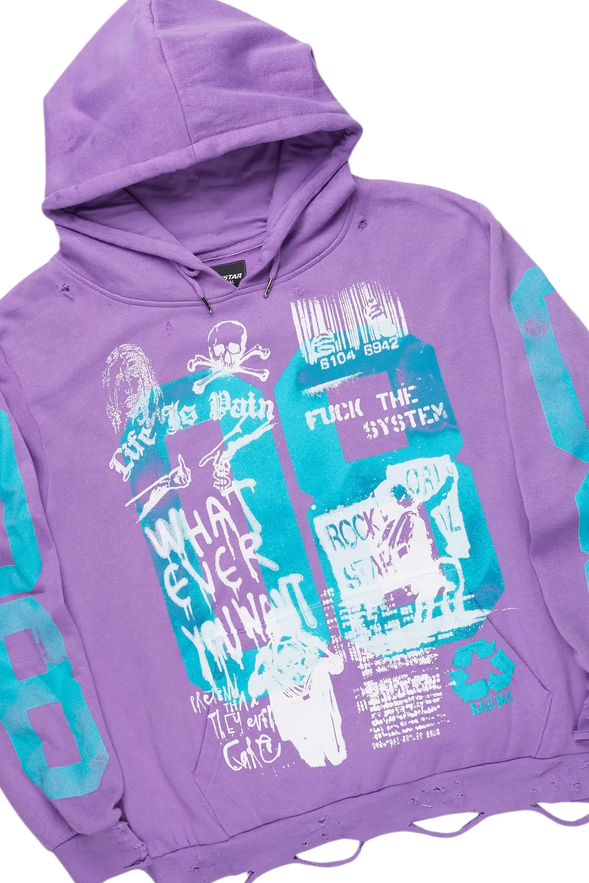 Grill Purple Hoodie/Baggy Fit Jean Bundle sold by Rockstar Original product image thumbnail 2