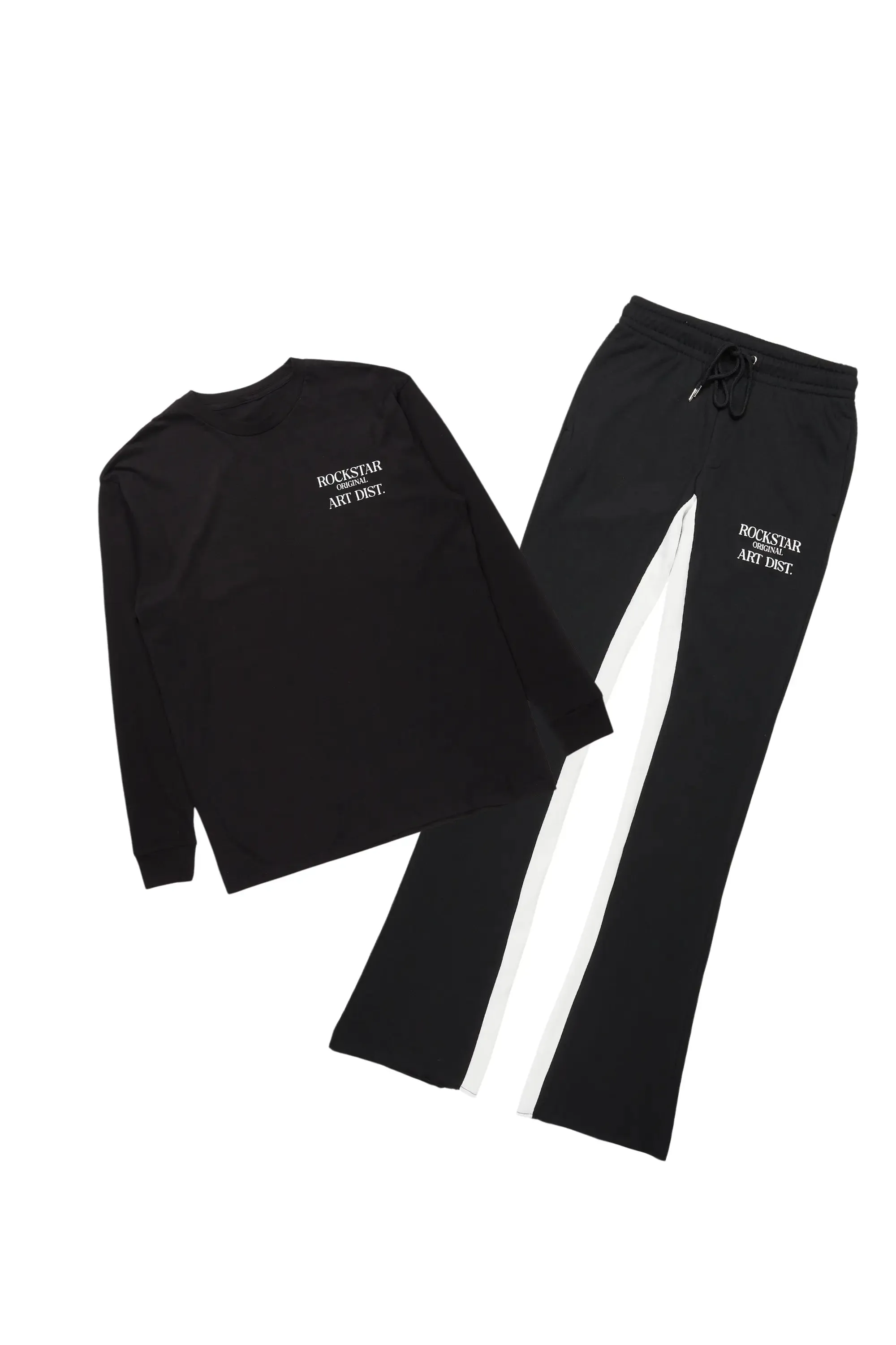 Briggs Black Long Sleeve T-Shirt/Baggy Pant Set sold by Rockstar Original