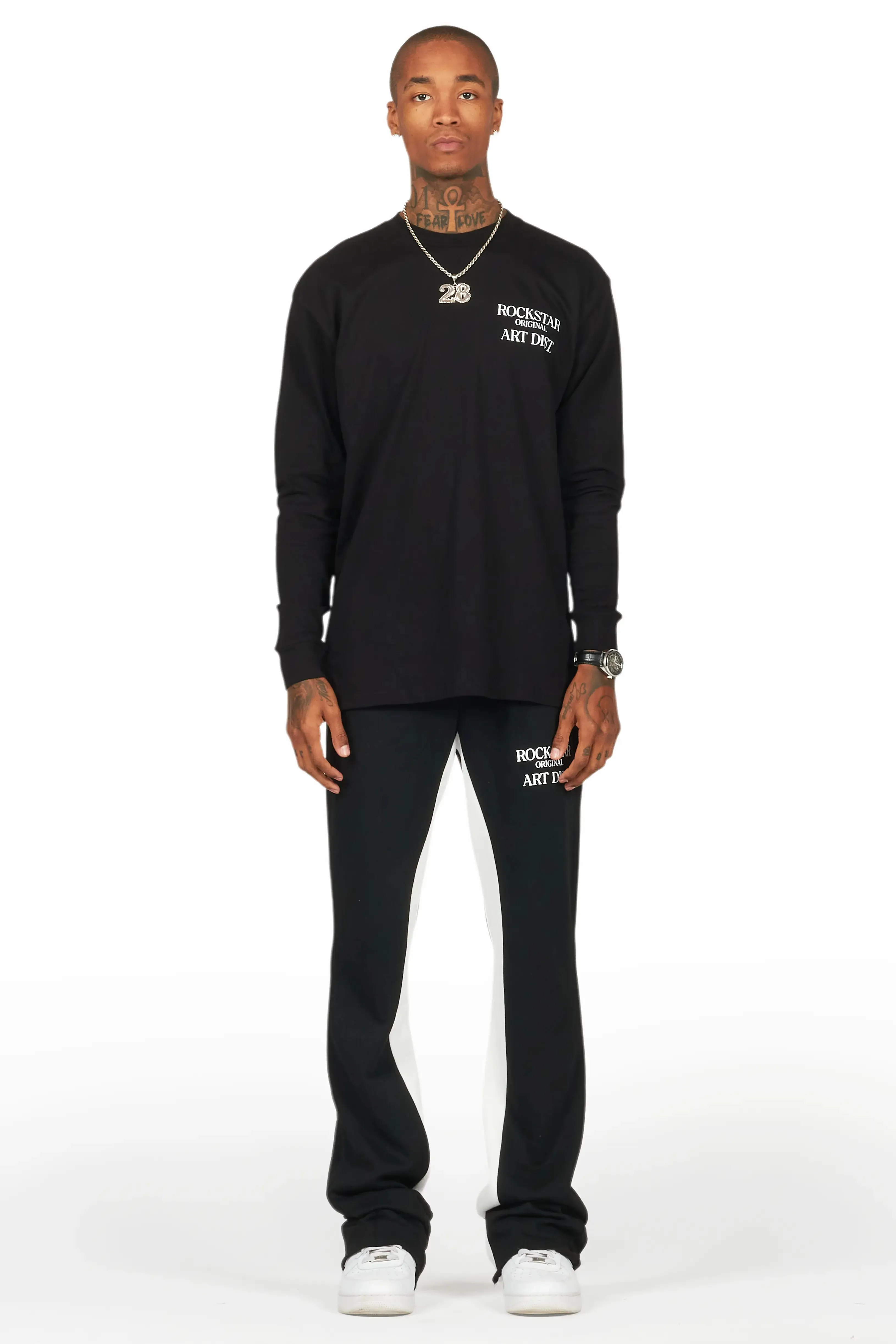 Briggs Black Long Sleeve T-Shirt/Baggy Pant Set sold by Rockstar Original product image thumbnail 2