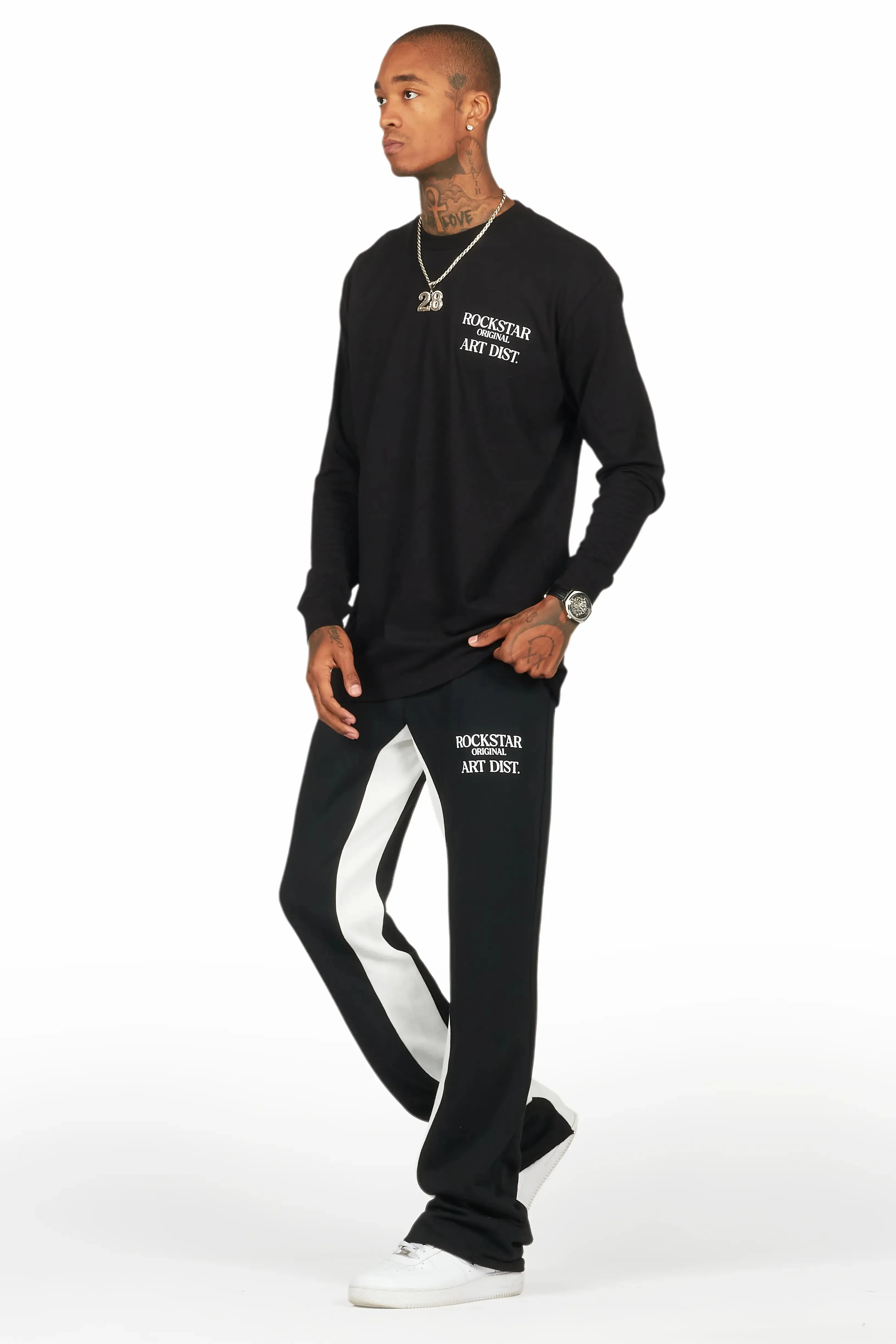 Briggs Black Long Sleeve T-Shirt/Baggy Pant Set sold by Rockstar Original product image thumbnail 5