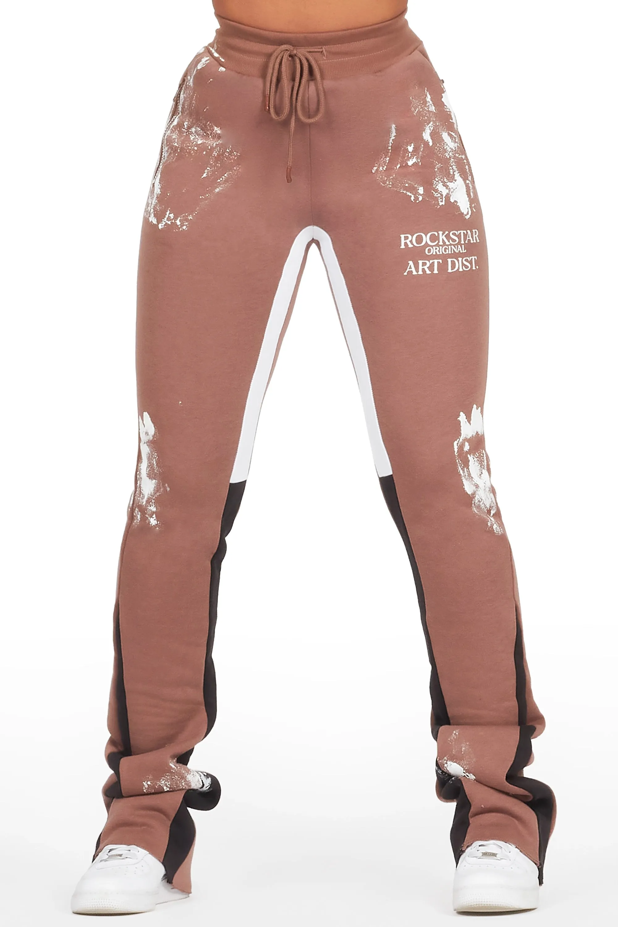 Filipa Mocha Stacked Flare Pant sold by Rockstar Original product image thumbnail 3