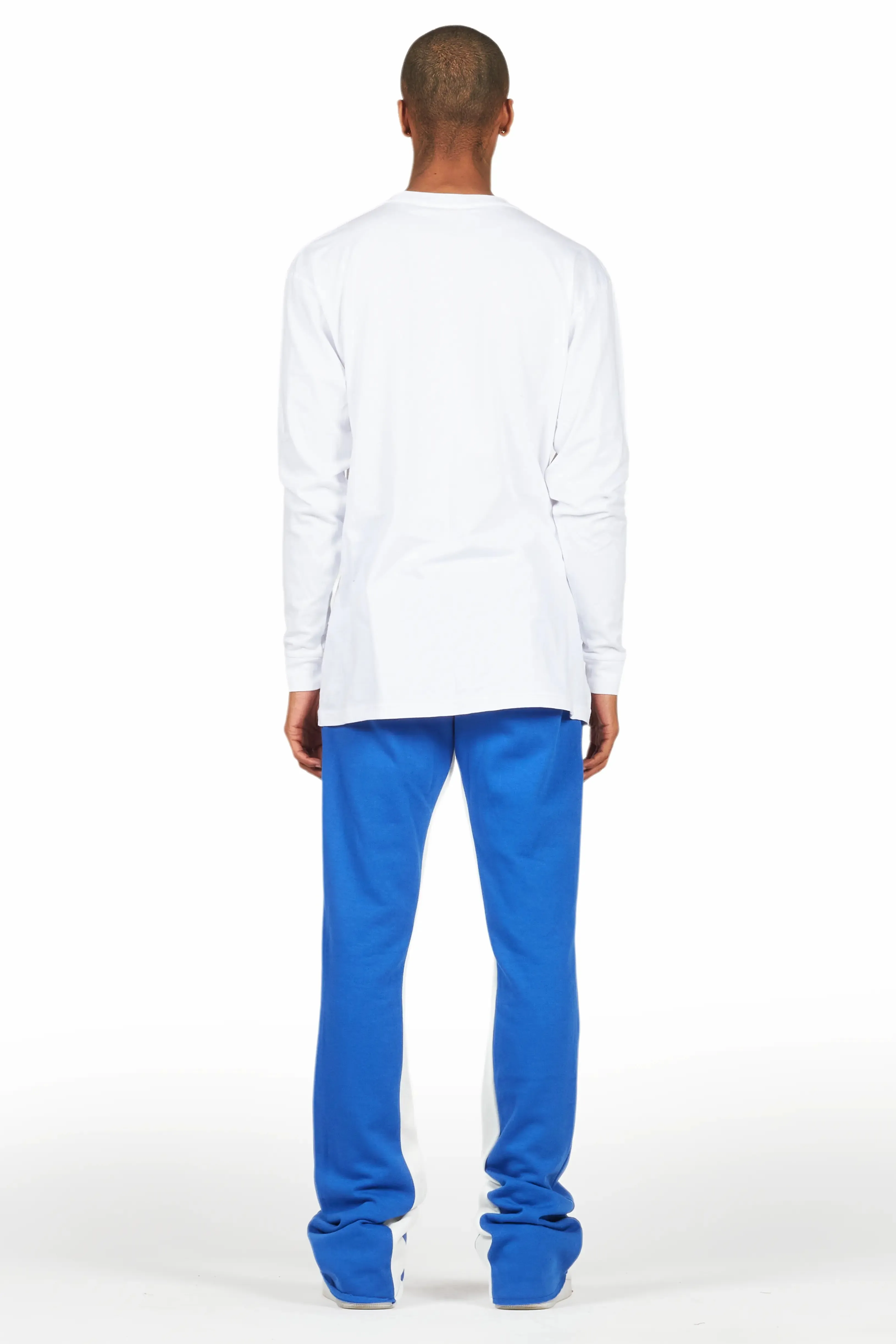 Briggs White/Royal Long Sleeve T-Shirt/Baggy Pant Set sold by Rockstar Original product image thumbnail 4