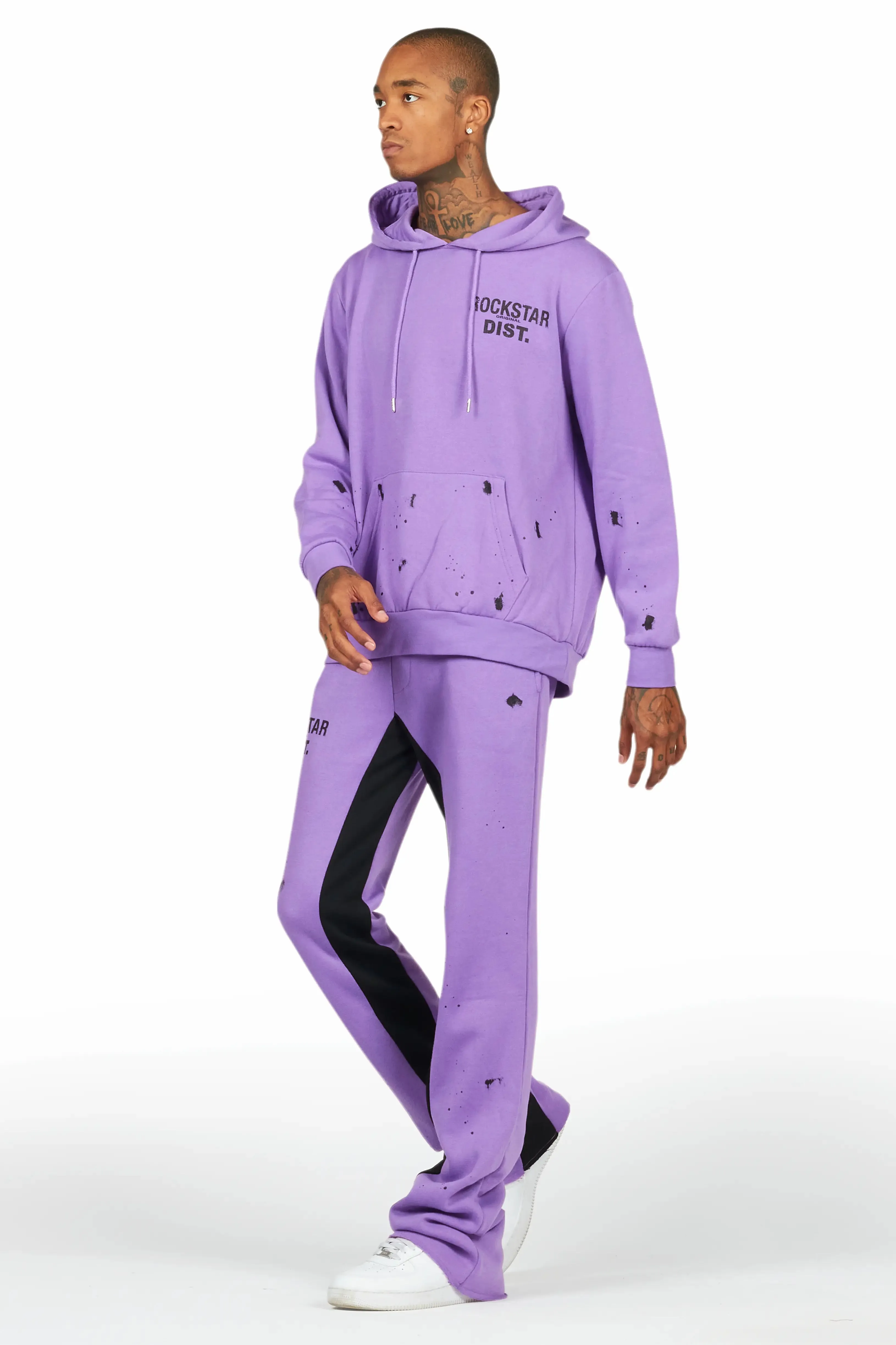 Raffer Purple Hoodie Baggy Fit Pant Track Set sold by Rockstar Original product image thumbnail 5