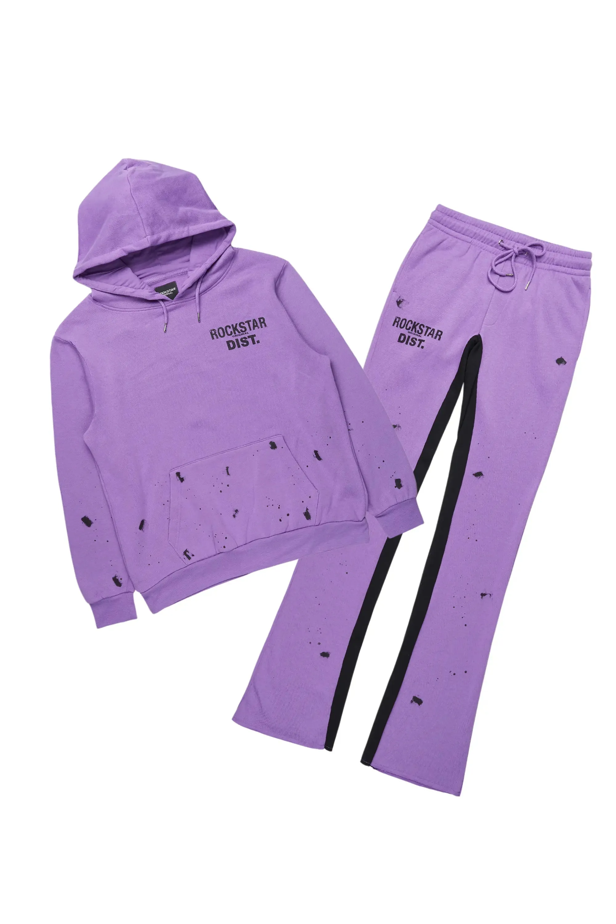 Raffer Purple Hoodie Baggy Fit Pant Track Set sold by Rockstar Original