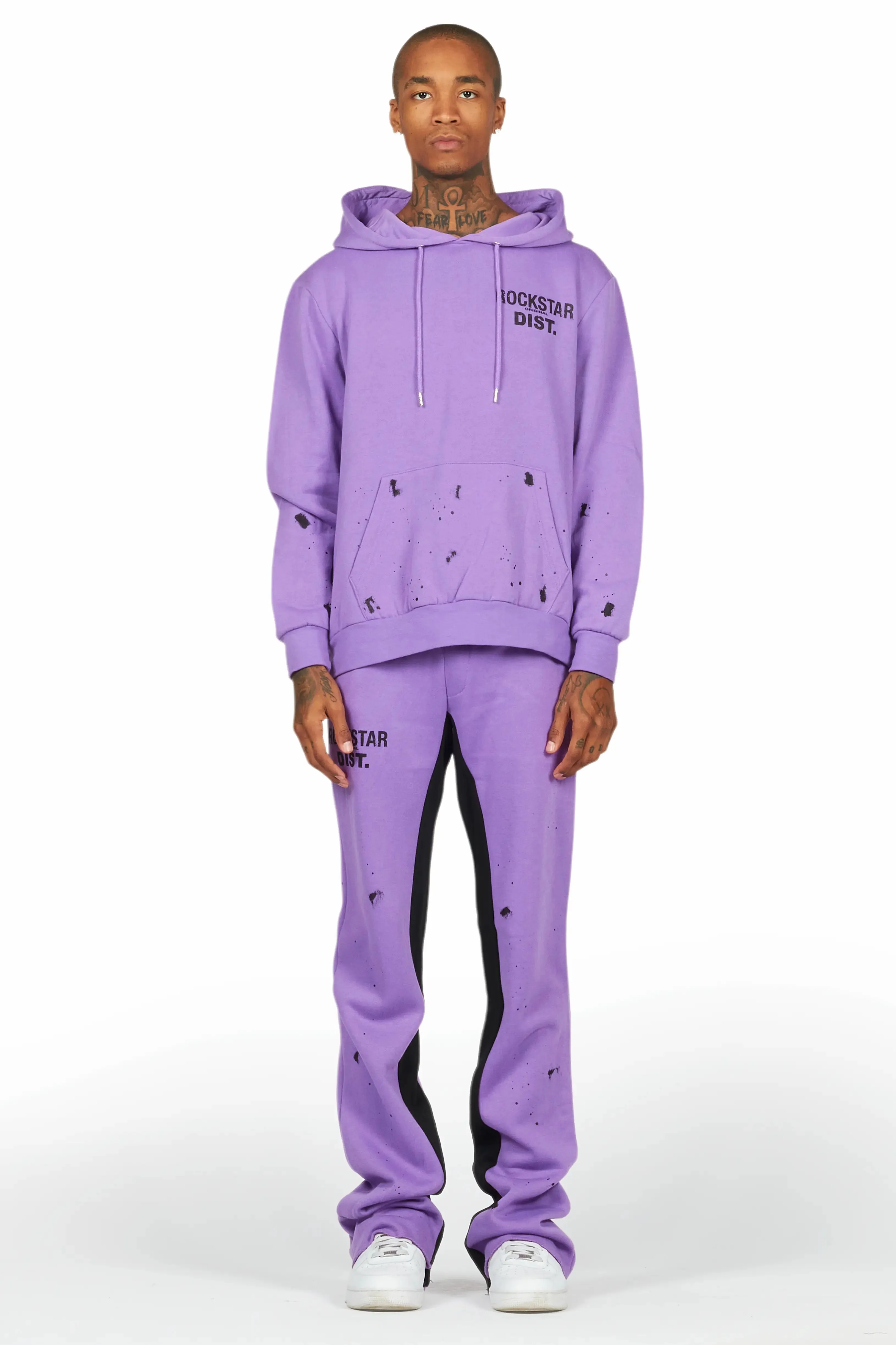 Raffer Purple Hoodie Baggy Fit Pant Track Set sold by Rockstar Original product image thumbnail 2