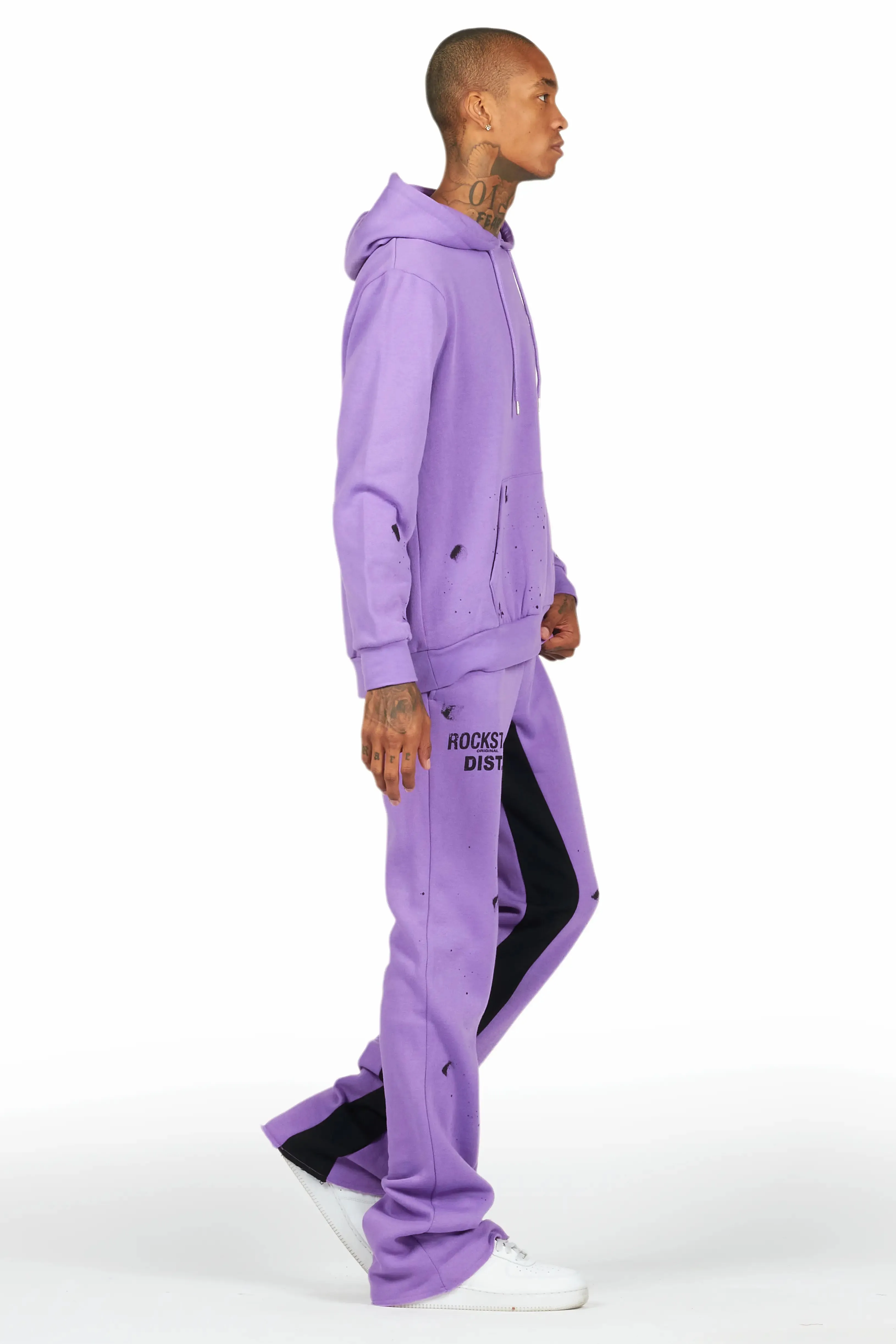 Raffer Purple Hoodie Baggy Fit Pant Track Set sold by Rockstar Original product image thumbnail 3