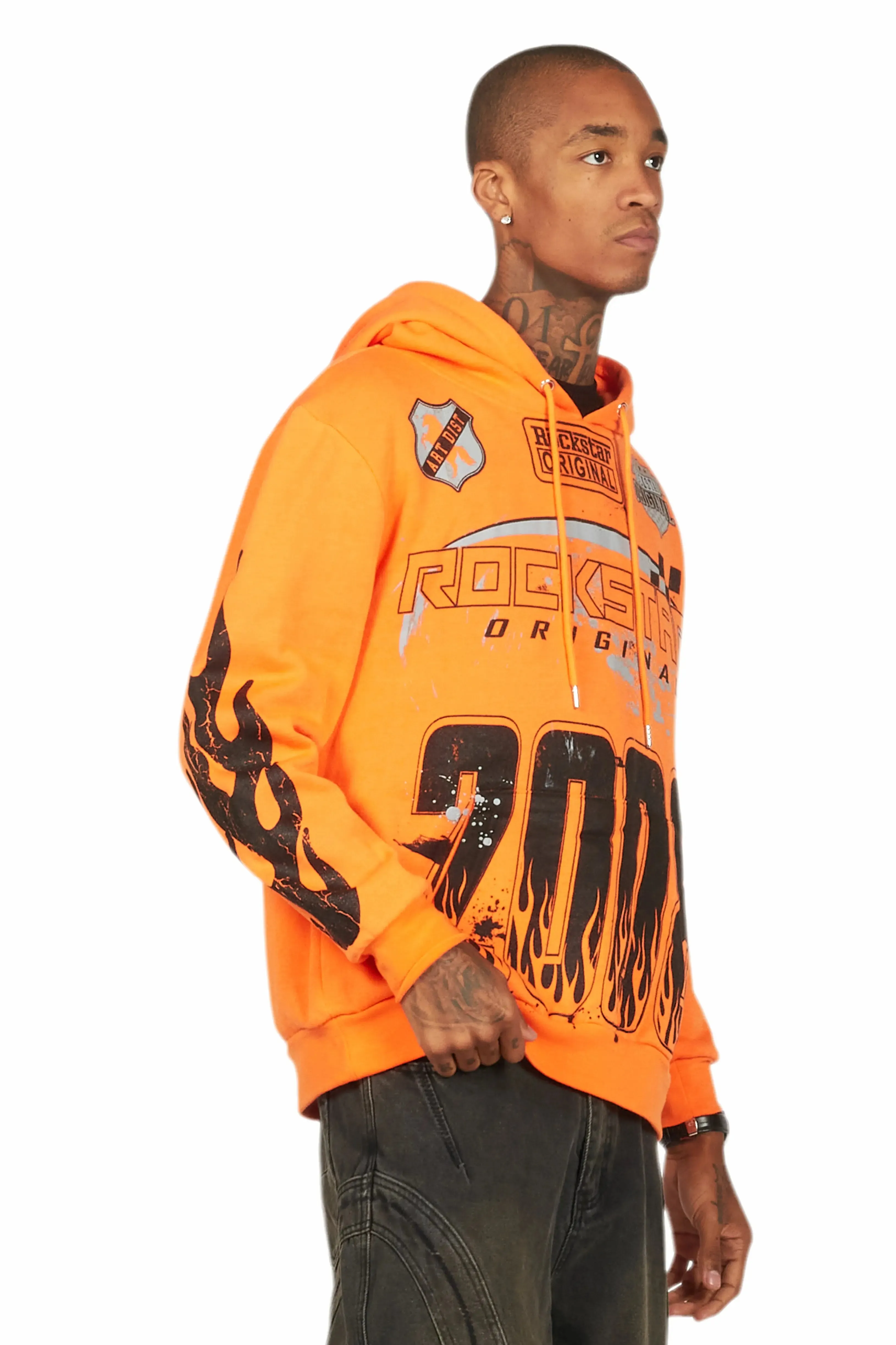 Amos Orange Graphic Hoodie sold by Rockstar Original product image thumbnail 3