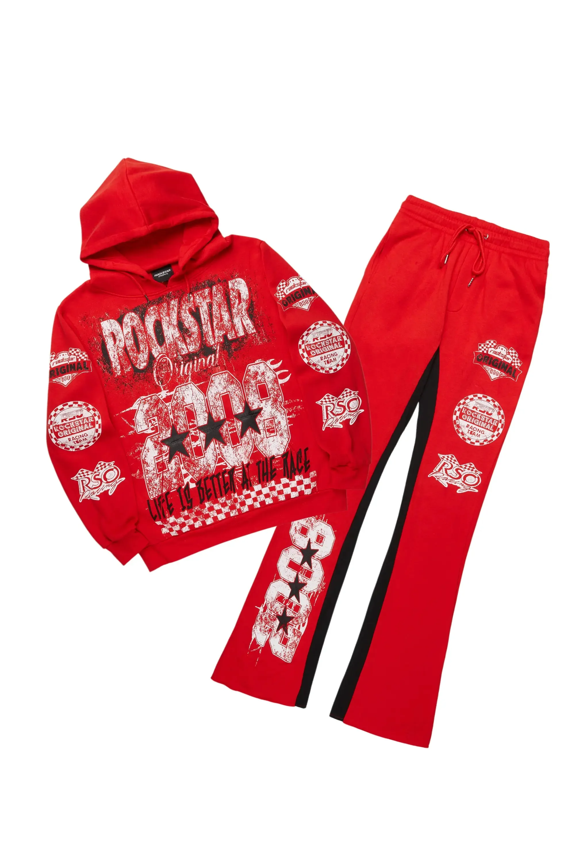 Racing Grung Red Hoodie/Baggy Track Pant Set sold by Rockstar Original