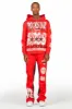 Racing Grung Red Hoodie/Baggy Track Pant Set sold by Rockstar Original