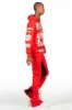 Racing Grung Red Hoodie/Baggy Track Pant Set sold by Rockstar Original