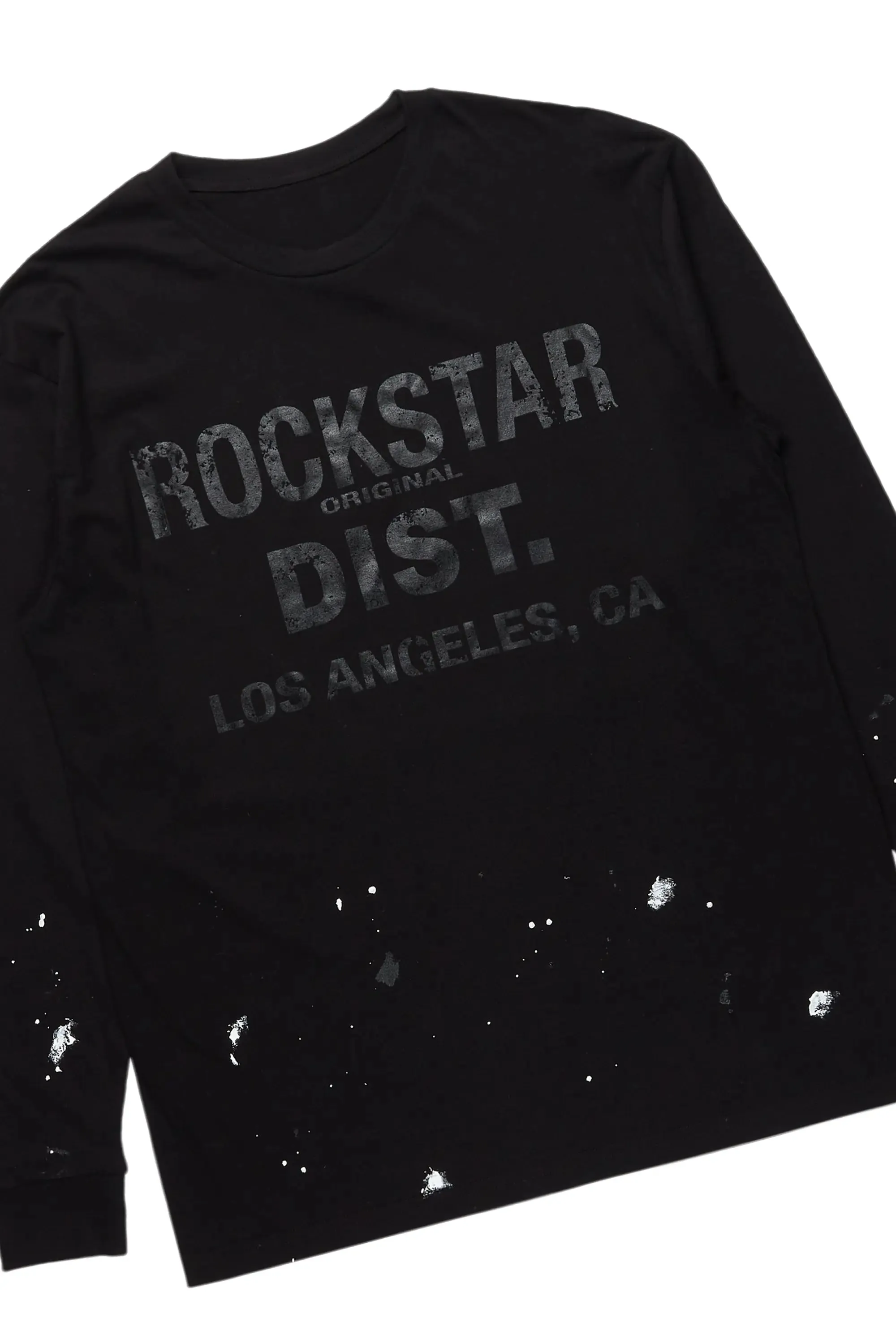 Scottie Black/Black Long Sleeve T-Shirt/Baggy Pant Set sold by Rockstar Original product image thumbnail 2