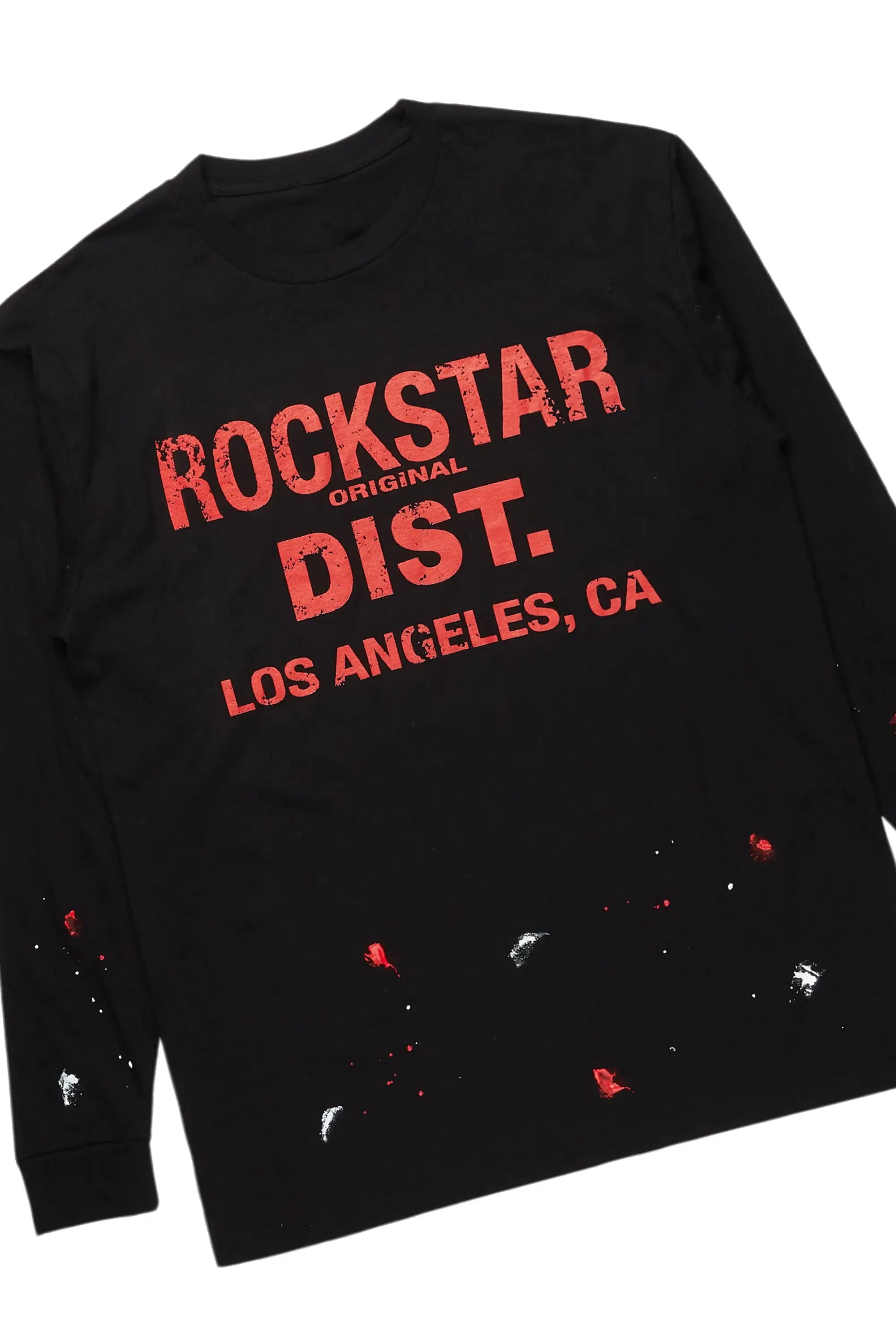 Scottie Black/Red Long Sleeve T-Shirt/Baggy Pant Set sold by Rockstar Original product image thumbnail 2