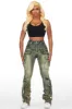Rakesha Tinted Dark Wash Cargo Super Stacked Jean sold by Rockstar Original